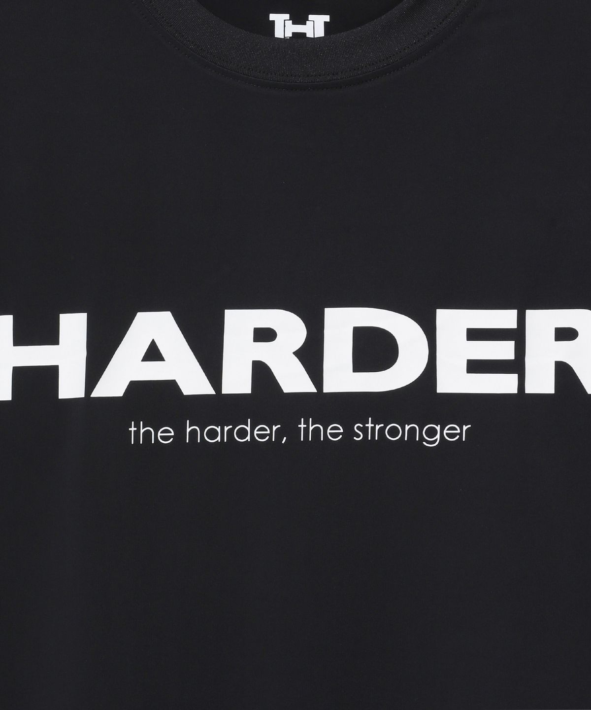 하더(HARDER) 쿨링 로고 머슬핏 숏슬리브 티셔츠(블랙)