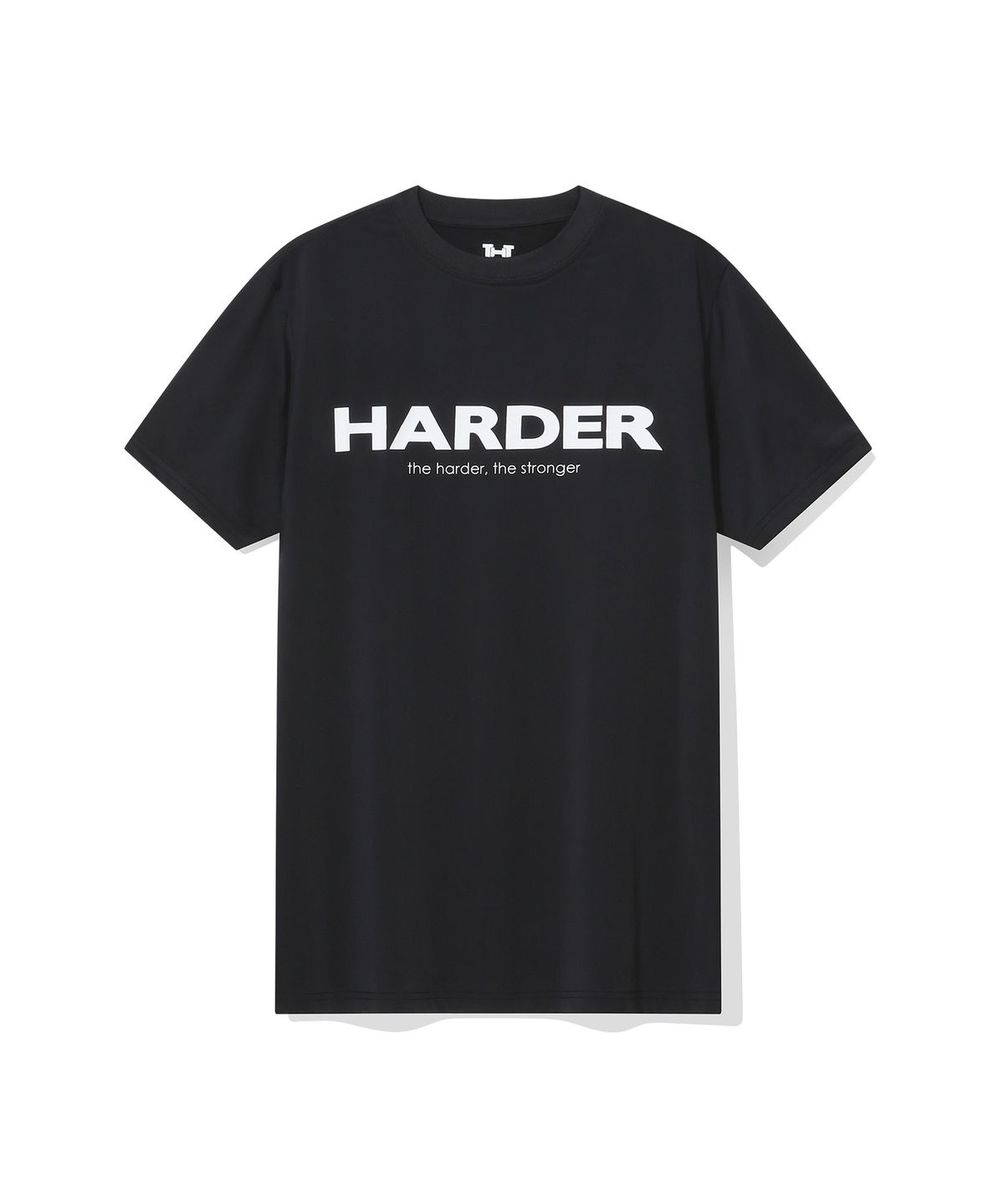 하더(HARDER) 쿨링 로고 머슬핏 숏슬리브 티셔츠(블랙)