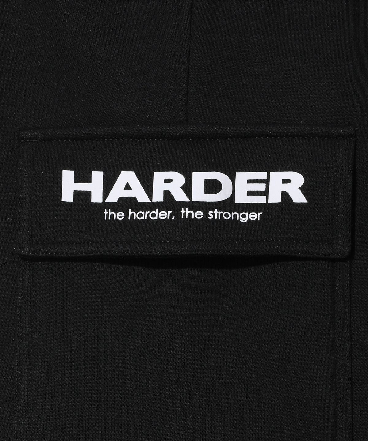하더(HARDER) 테크 플리스 카고 조거 팬츠(블랙)