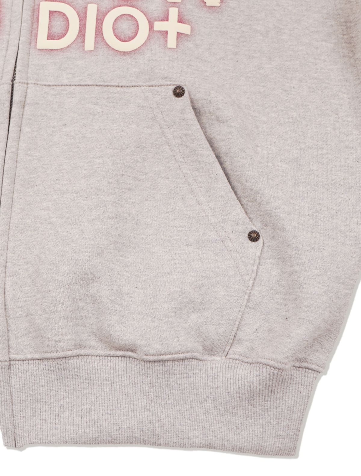 라 메종 스튜디오(LA MAISON STUDIO) LA MAISON ESSENTIAL CROP HOODIE ZIP-UP MELANGRAY(FCG1ZP681M)