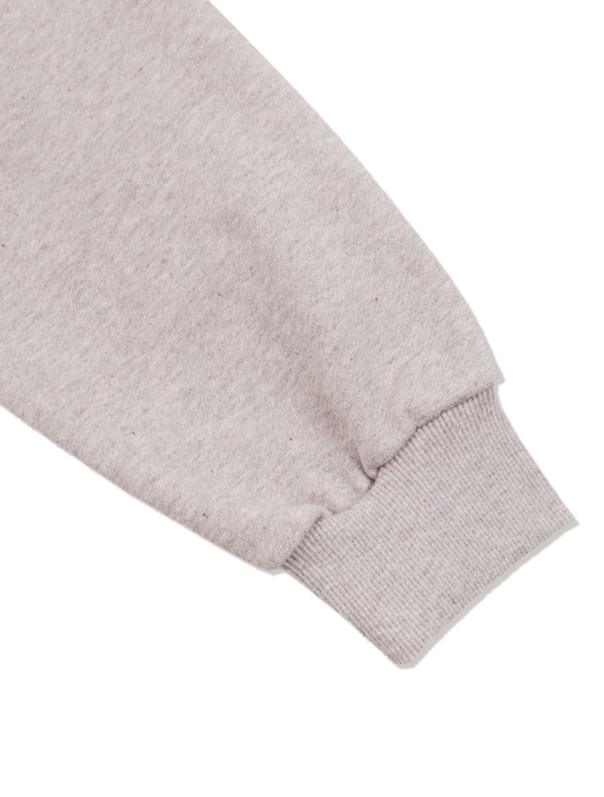 라 메종 스튜디오(LA MAISON STUDIO) LA MAISON ESSENTIAL CROP HOODIE ZIP-UP MELANGRAY(FCG1ZP681M)