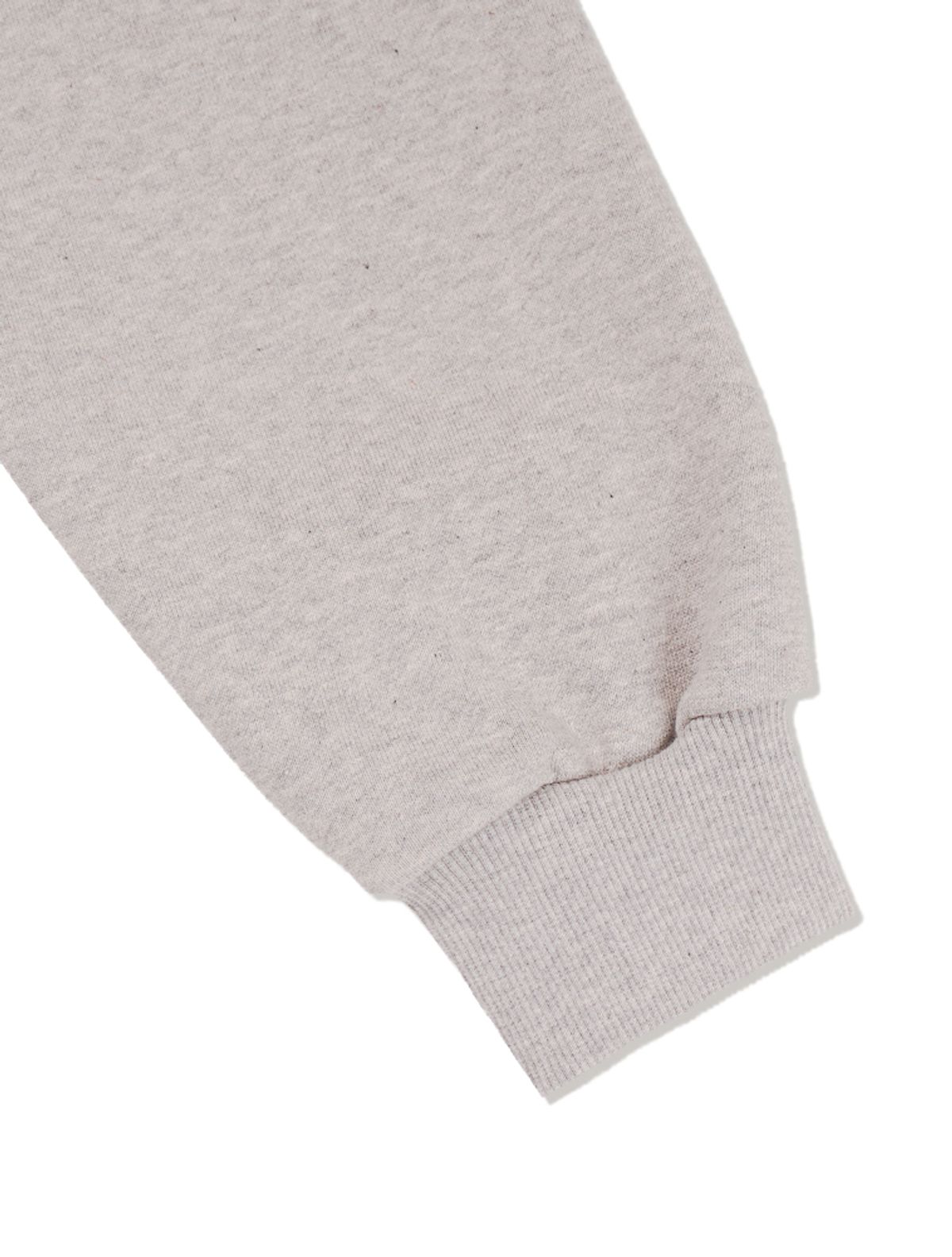 라 메종 스튜디오(LA MAISON STUDIO) LA MAISON ESSENTIAL CROP HENLEY NECK MELANGRAY(FCG1TS682M)