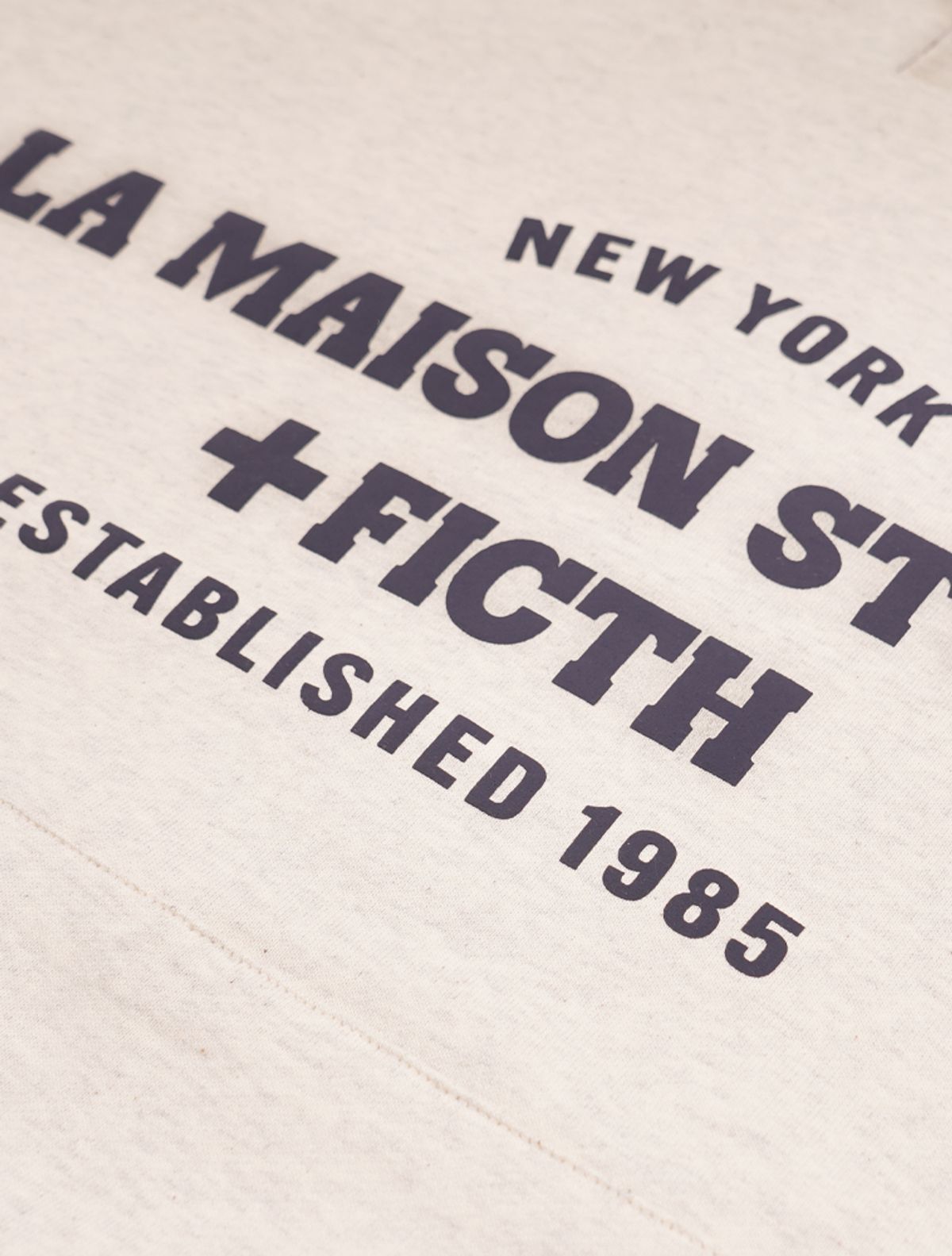 라 메종 스튜디오(LA MAISON STUDIO) LA MAISON ESSENTIAL CROP HOODIE OATMEAL(FCG1TS683M)