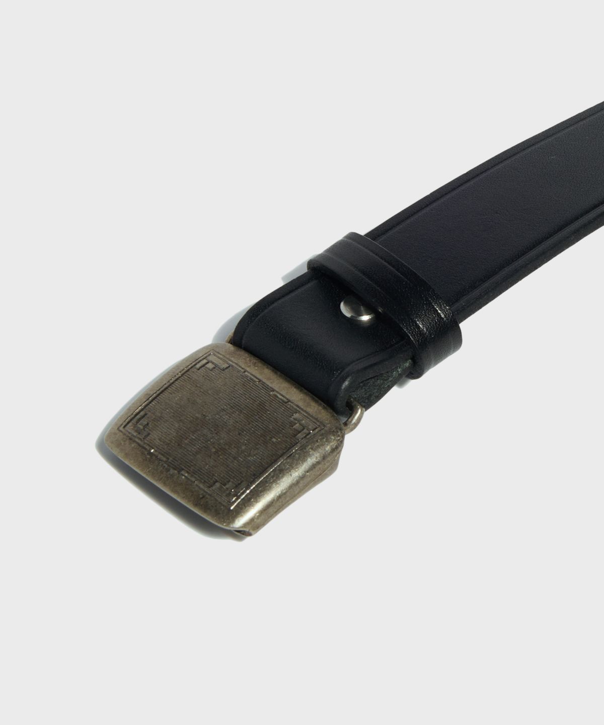 레드토네이도(RED TORNADO) Vintage Italian Leather Hickok Belt Black