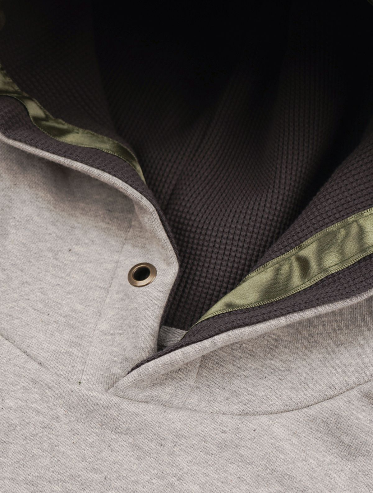 라 메종 스튜디오(LA MAISON STUDIO) LA MAISON ESSENTIAL CROP HOODIE MELANGRAY(FCG1TS683M)