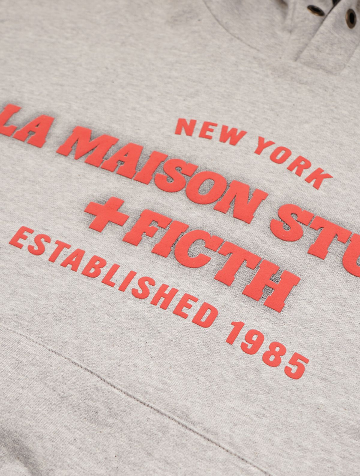 라 메종 스튜디오(LA MAISON STUDIO) LA MAISON ESSENTIAL CROP HOODIE MELANGRAY(FCG1TS683M)