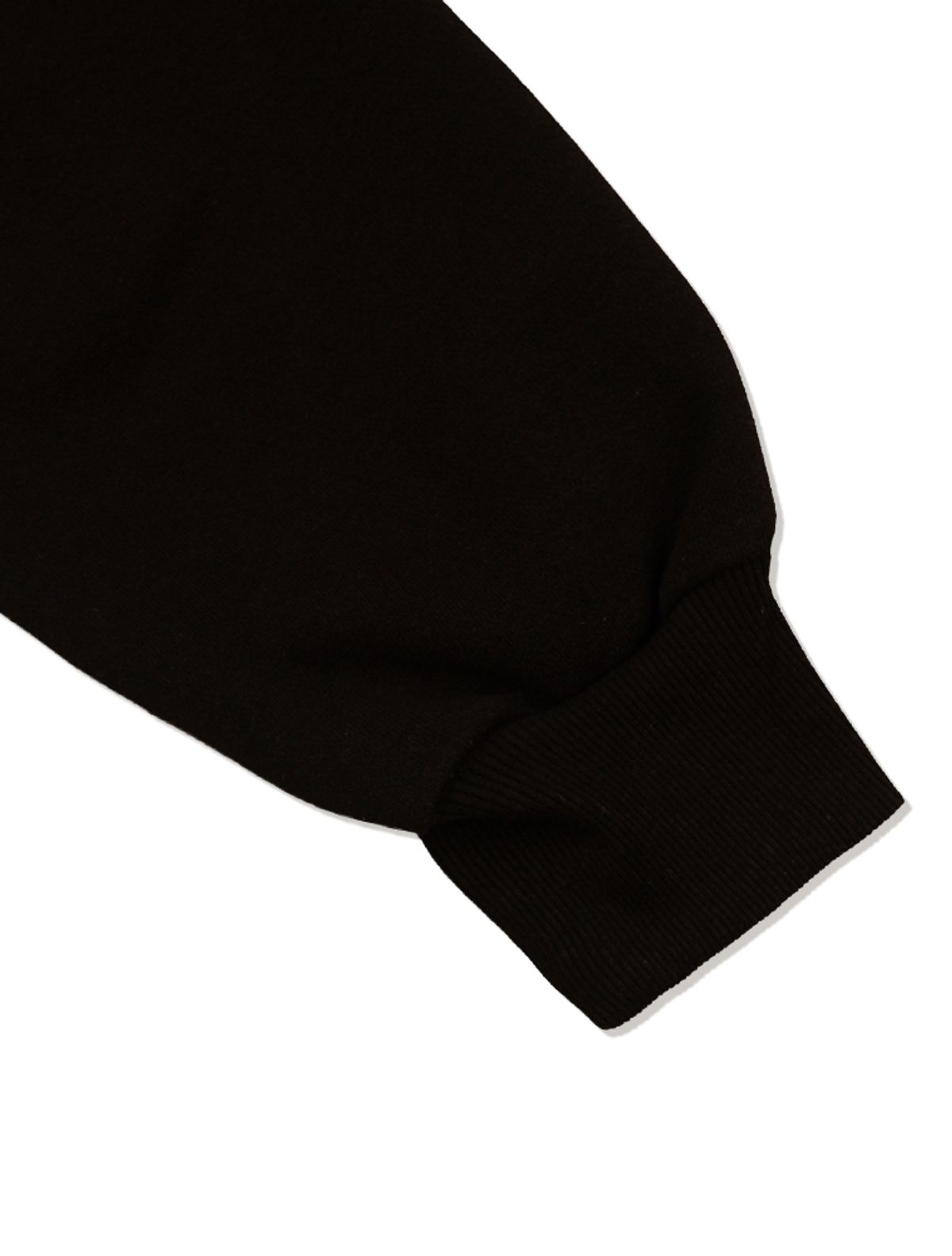 라 메종 스튜디오(LA MAISON STUDIO) LA MAISON ESSENTIAL CROP ARCH LOGO HOODIDIE ZIP-UP BLACK(FCG1ZP684M)