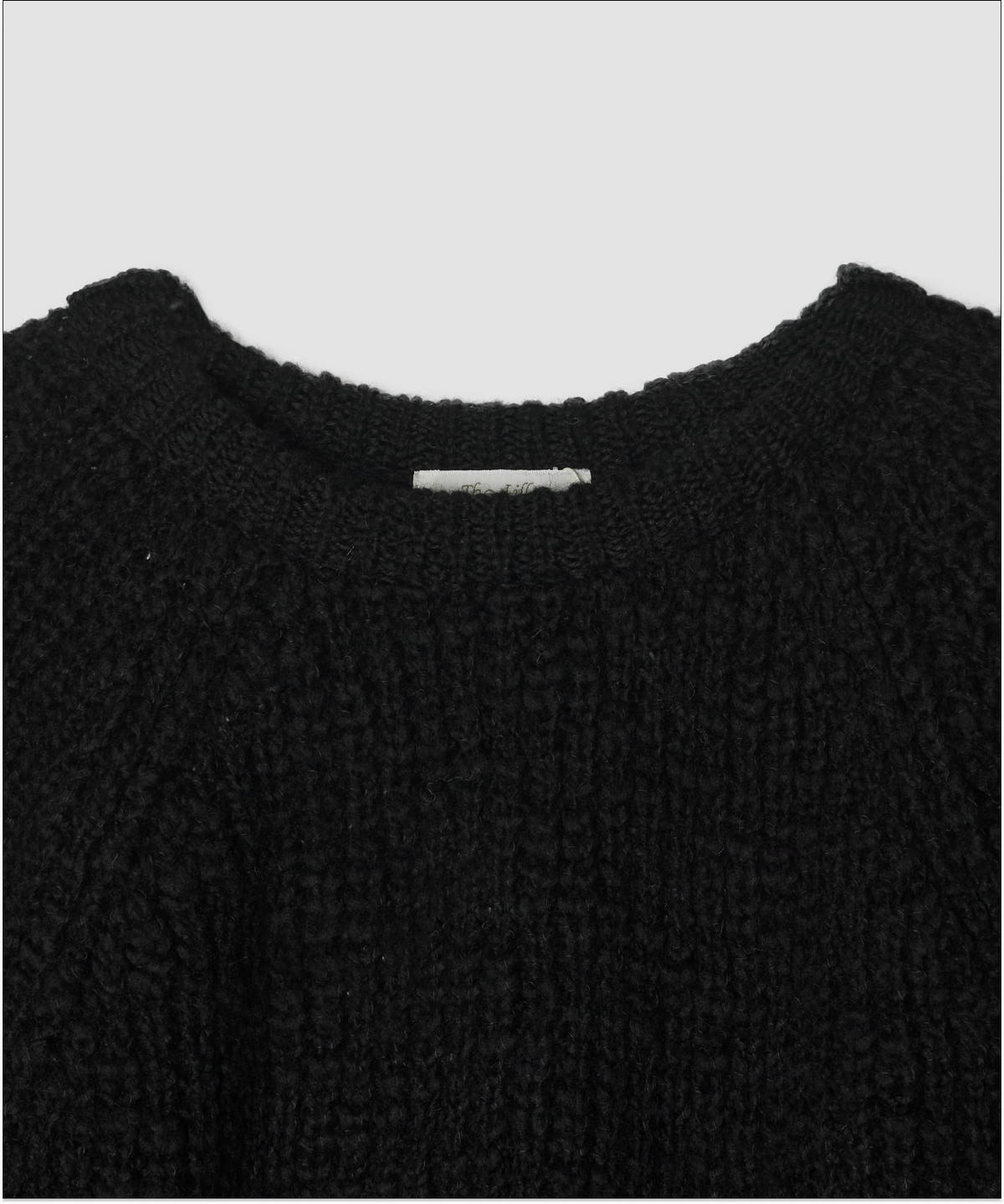 더 릴(THE LILLE) Popcorn Round Knit_Black