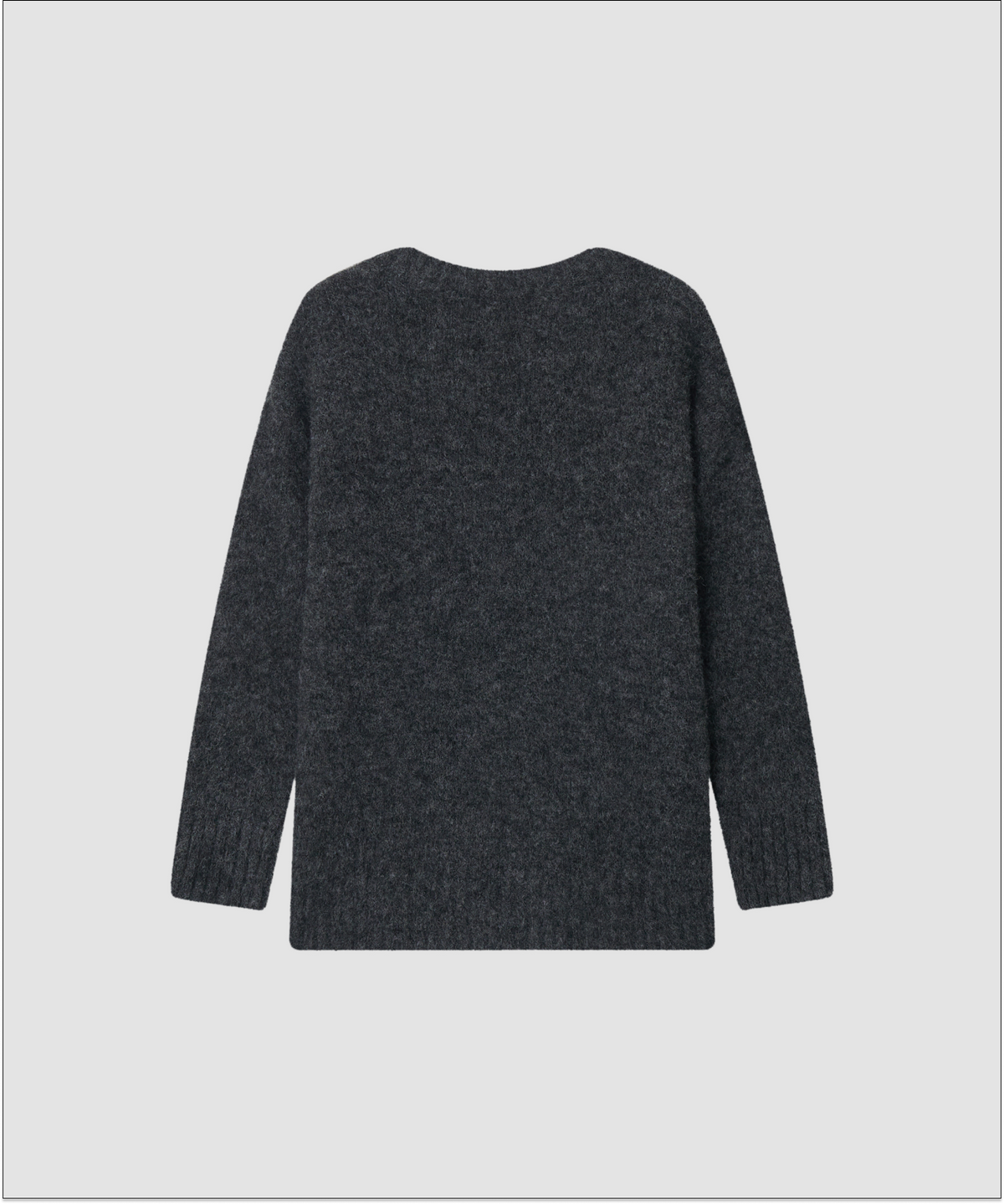 더 릴(THE LILLE) Nia Hairy V Knit_Charcoal