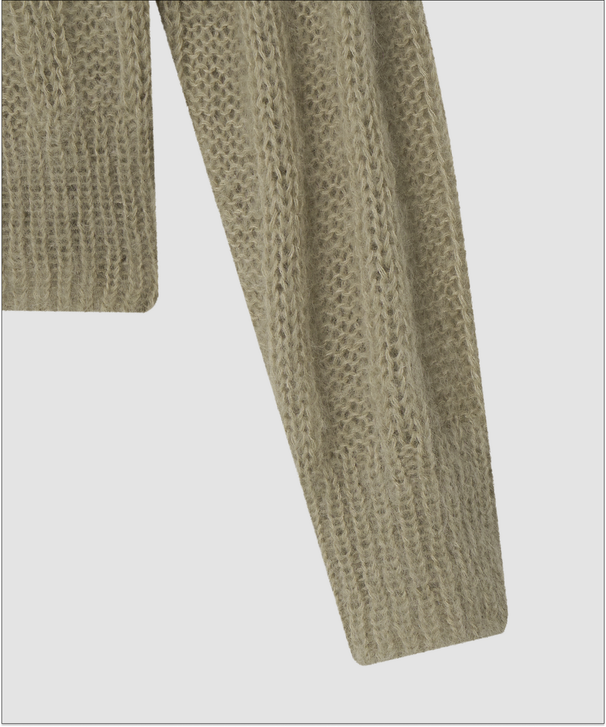 더 릴(THE LILLE) Mohair Vintage Puff Cardigan_Light khaki