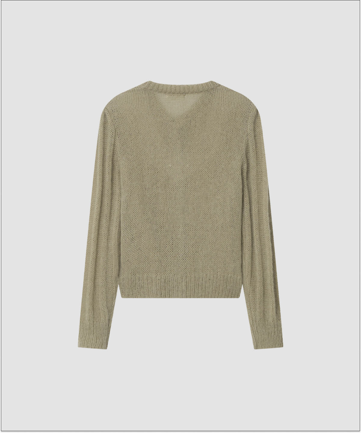 더 릴(THE LILLE) Mohair Vintage Puff Cardigan_Light khaki