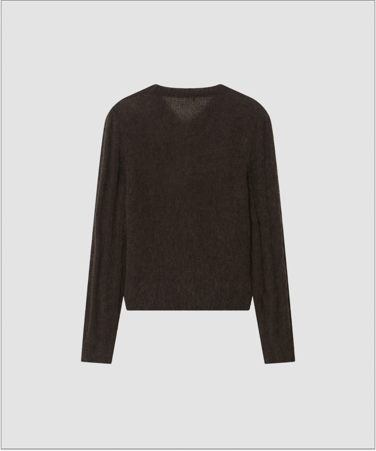 더 릴(THE LILLE) Mohair Vintage Puff Cardigan_Brown
