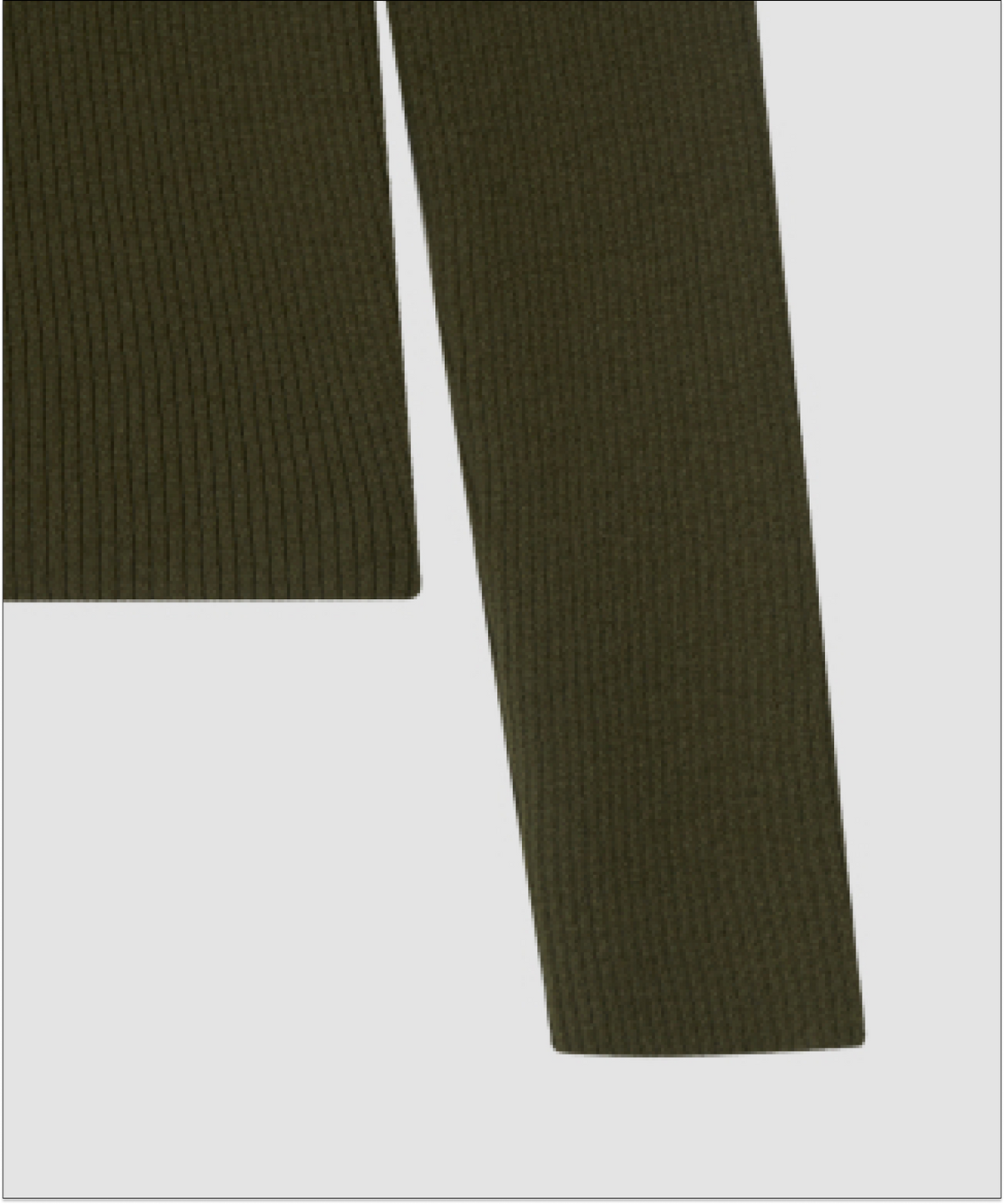 더 릴(THE LILLE) Button-up Turtleneck Knit_Olive