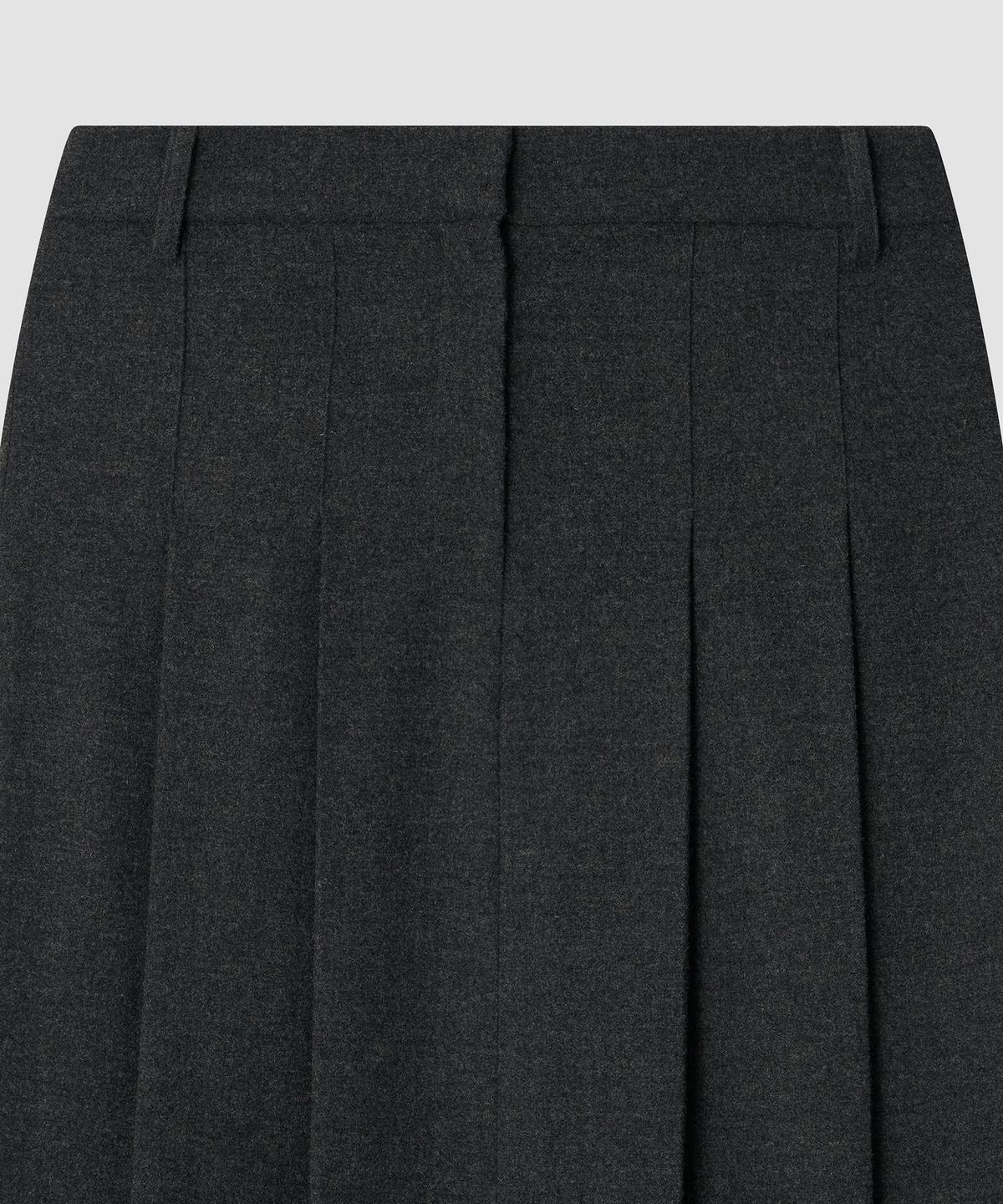 더 릴(THE LILLE) Ever Pleats Wool Skirt_Gray