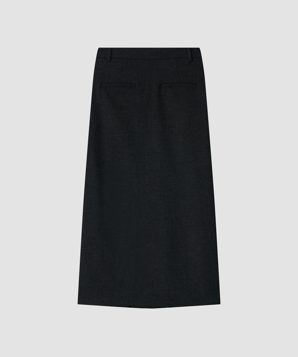 더 릴(THE LILLE) Ever Pleats Wool Skirt_Charcoal