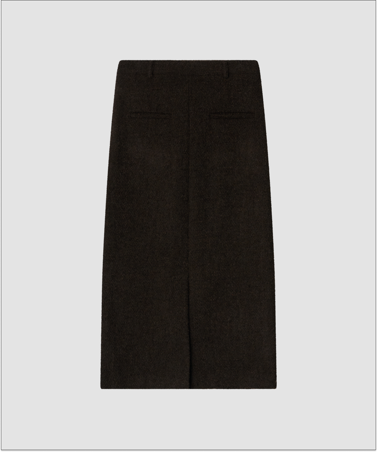 더 릴(THE LILLE) Frost Wool Long Skirt_Brown