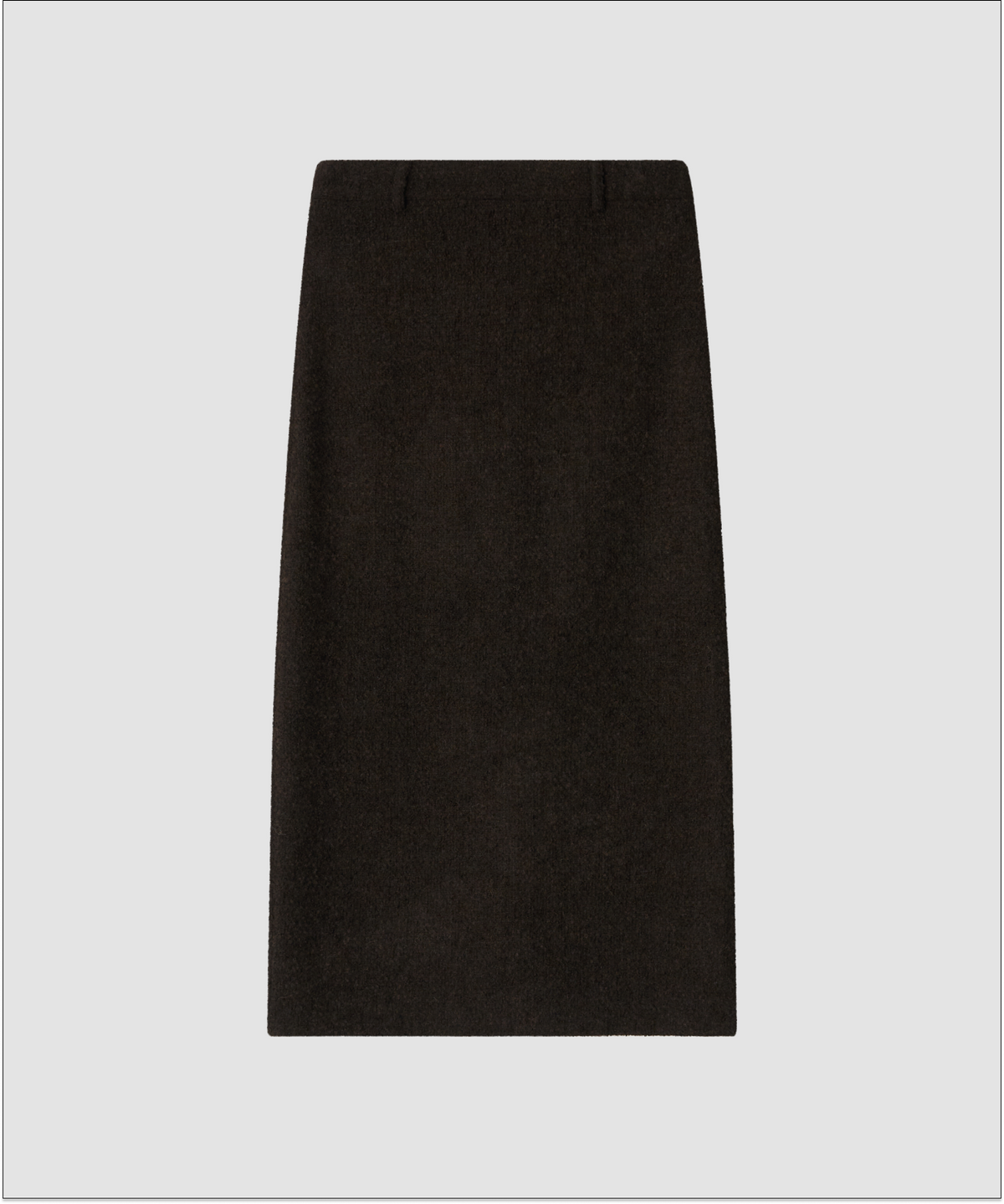 더 릴(THE LILLE) Frost Wool Long Skirt_Brown