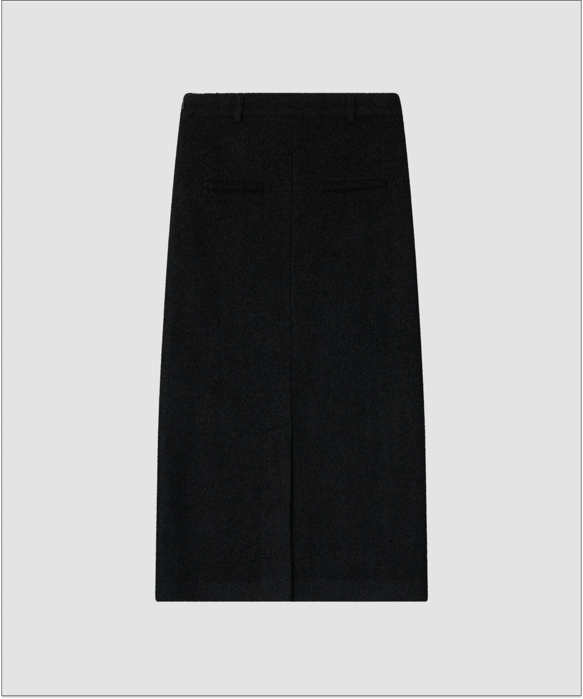 더 릴(THE LILLE) Frost Wool Long Skirt_Black