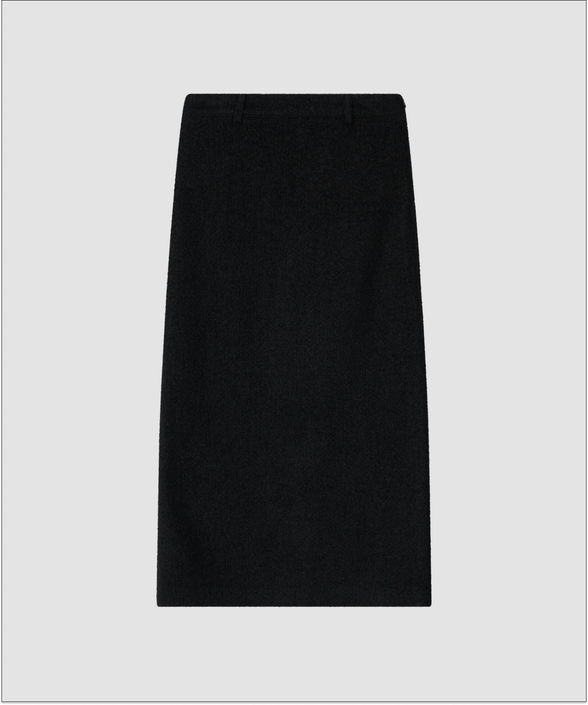 더 릴(THE LILLE) Frost Wool Long Skirt_Black