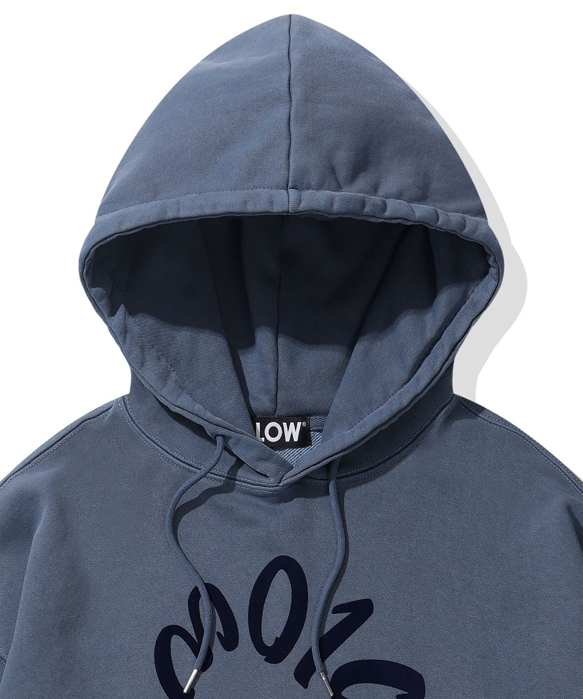 블로우(BLOW) TYPOGRAPHY HOODIE_[PIGMENT NAVY]