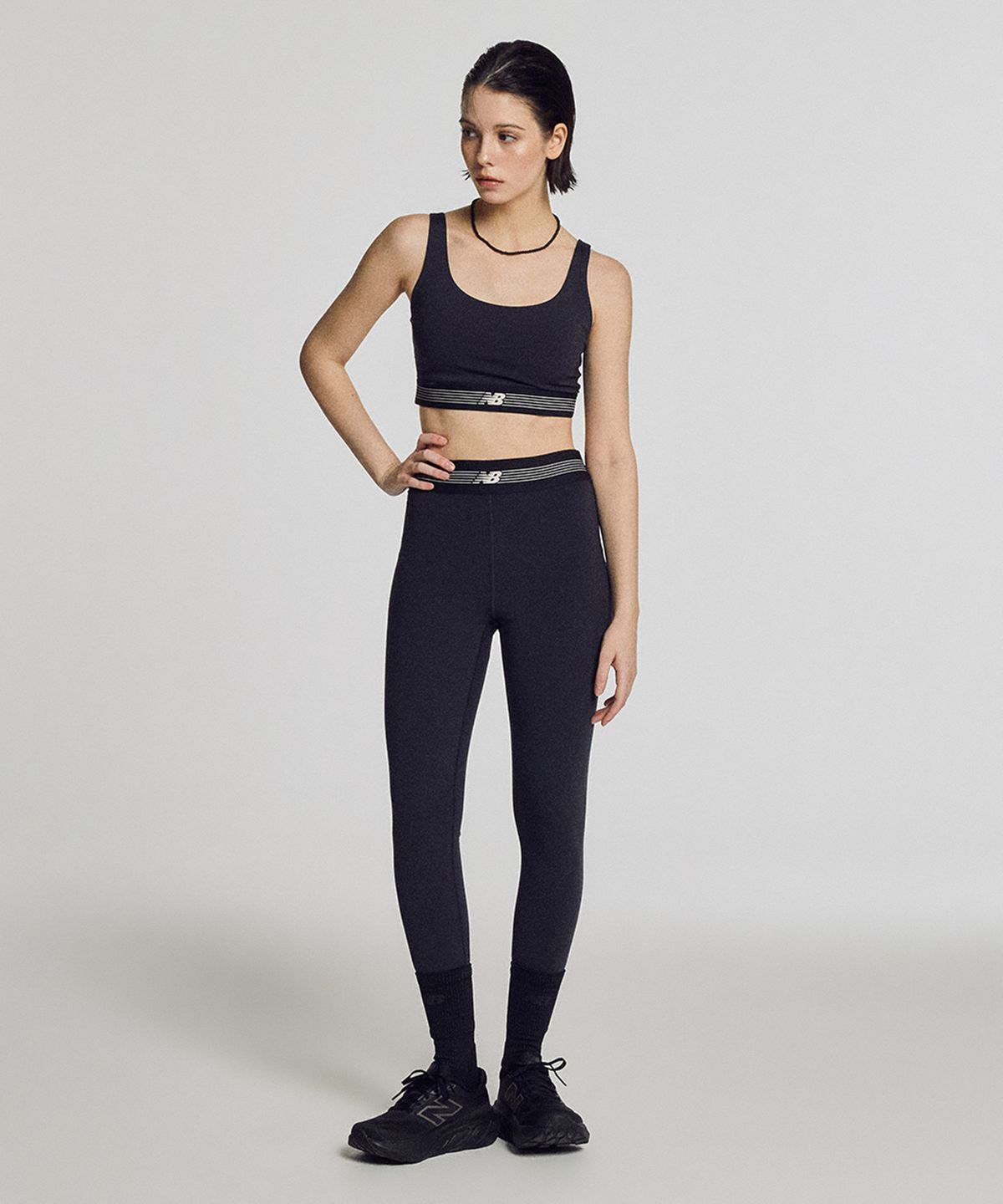 뉴발란스(NEW BALANCE) NBNSG2V422 / WOMEN AC 25인치 레깅스 (BLACK)