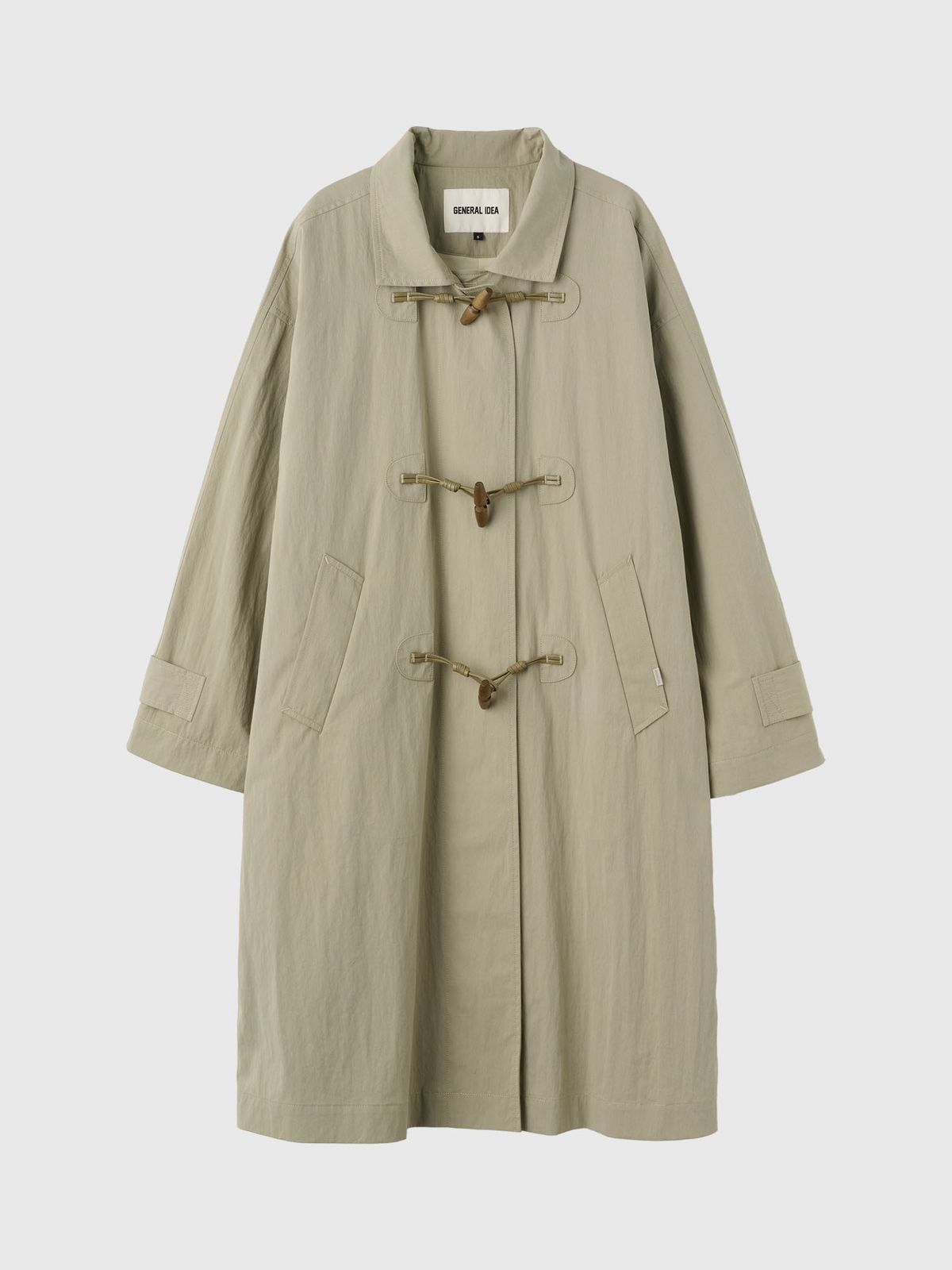 제너럴아이디어(GENERALIDEA) 토글 싱글 트렌치 코트 [BEIGE] / GF1LCT501
