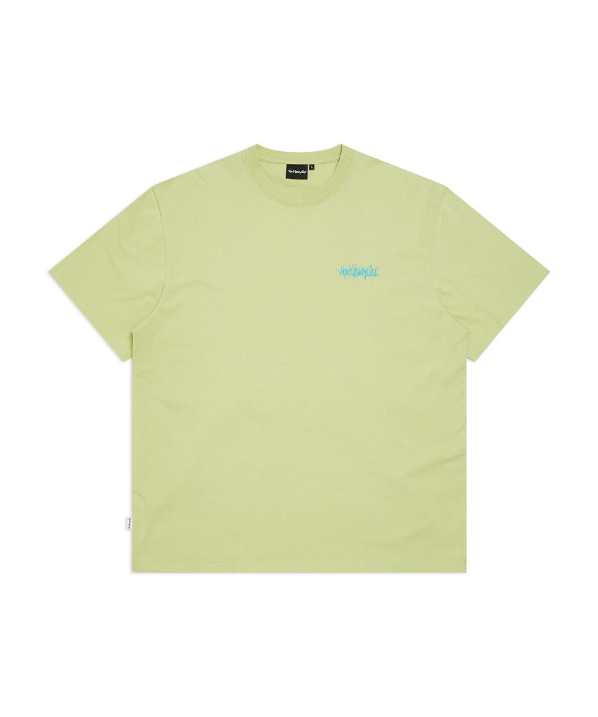마크곤잘레스(MARK GONZALES) 넥스트 사인로고 반팔 티셔츠 - LIGHT LIME