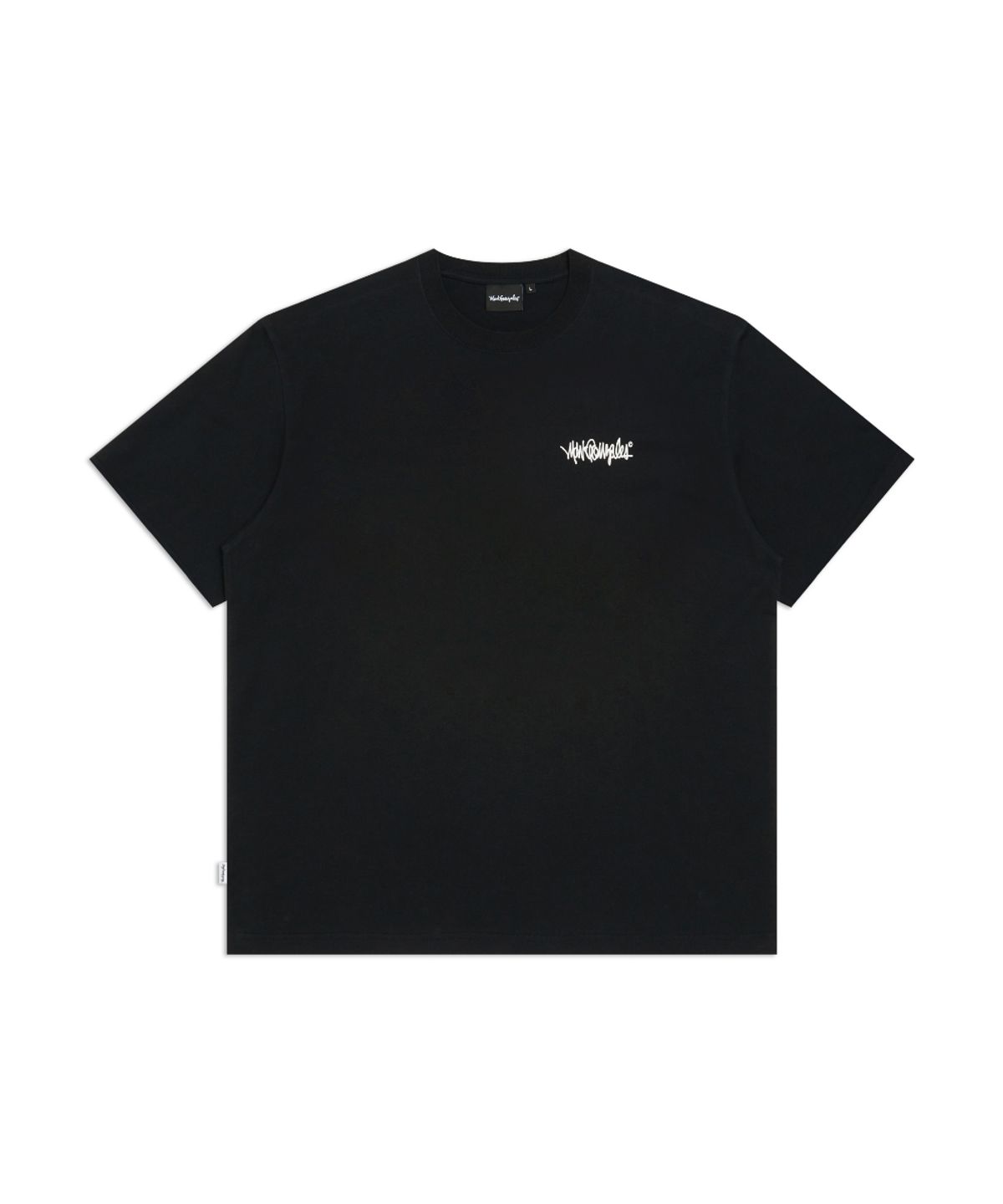 마크곤잘레스(MARK GONZALES) 넥스트 사인로고 반팔 티셔츠 - BLACK