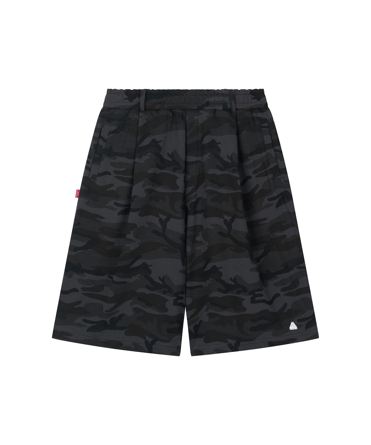 레코딩하우스(RECORDINGHOUSE) REC HALF SWEAT PANTS [CAMO BLACK]