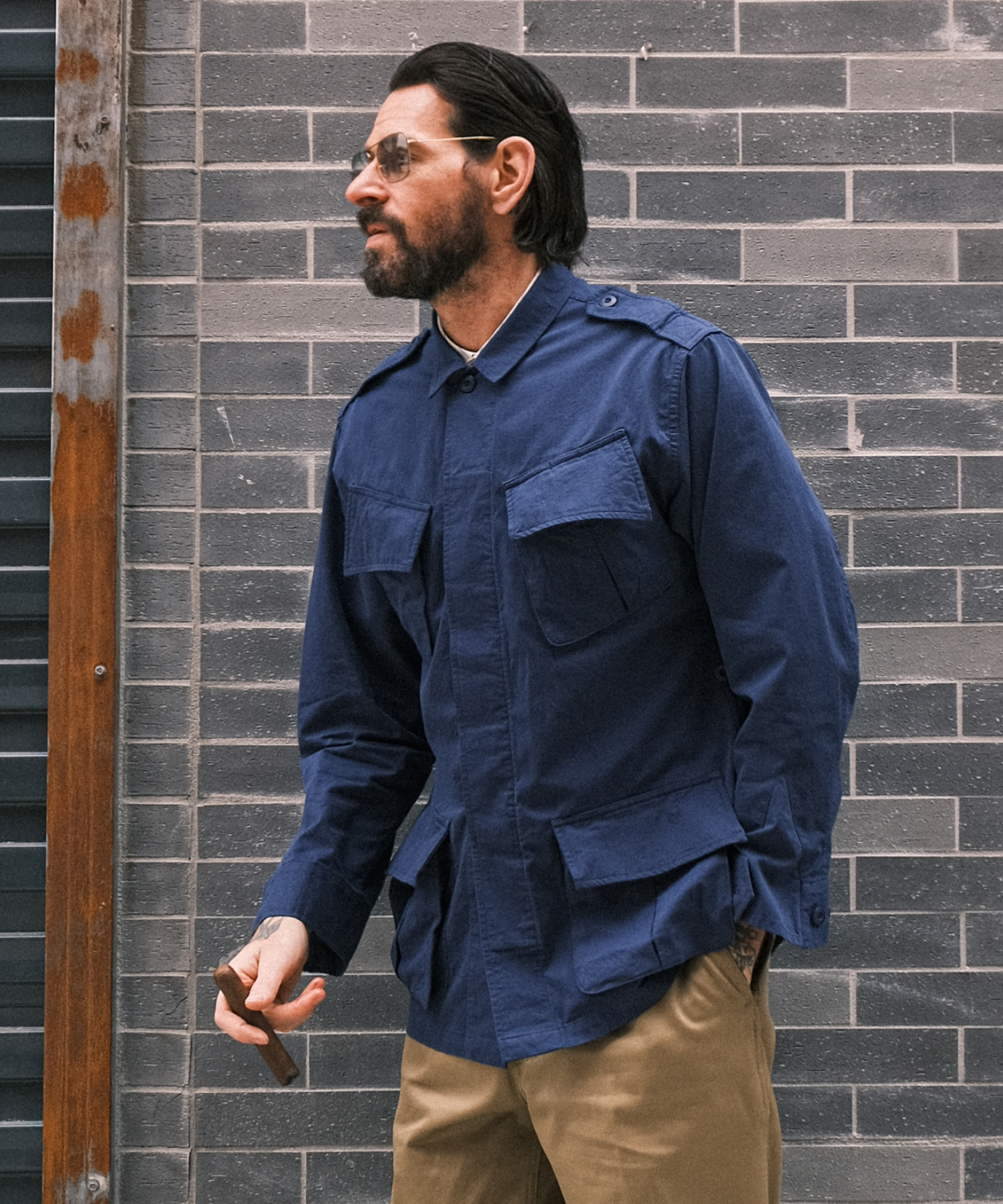 비디알(VDR) JUNGLE FATIGUE JACKET [Deep Peacock Blue]