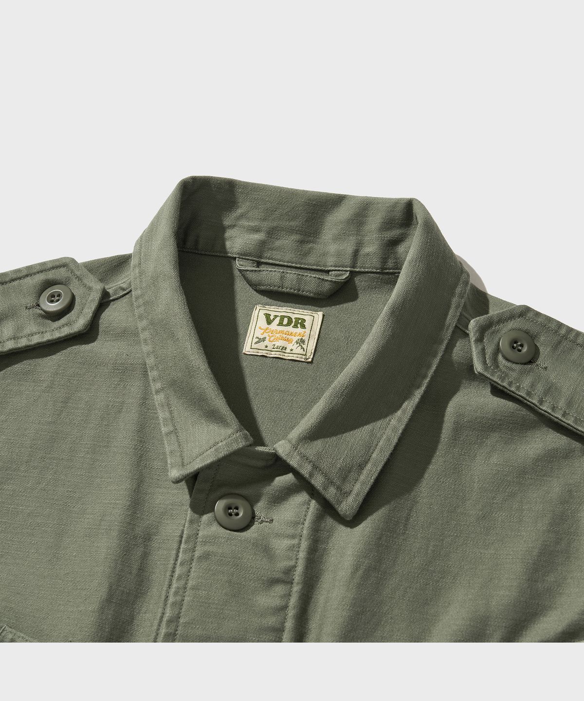 비디알(VDR) BACK SATEEN COTTON JUNGLE FATIGUE JACKET [Swamp Green]