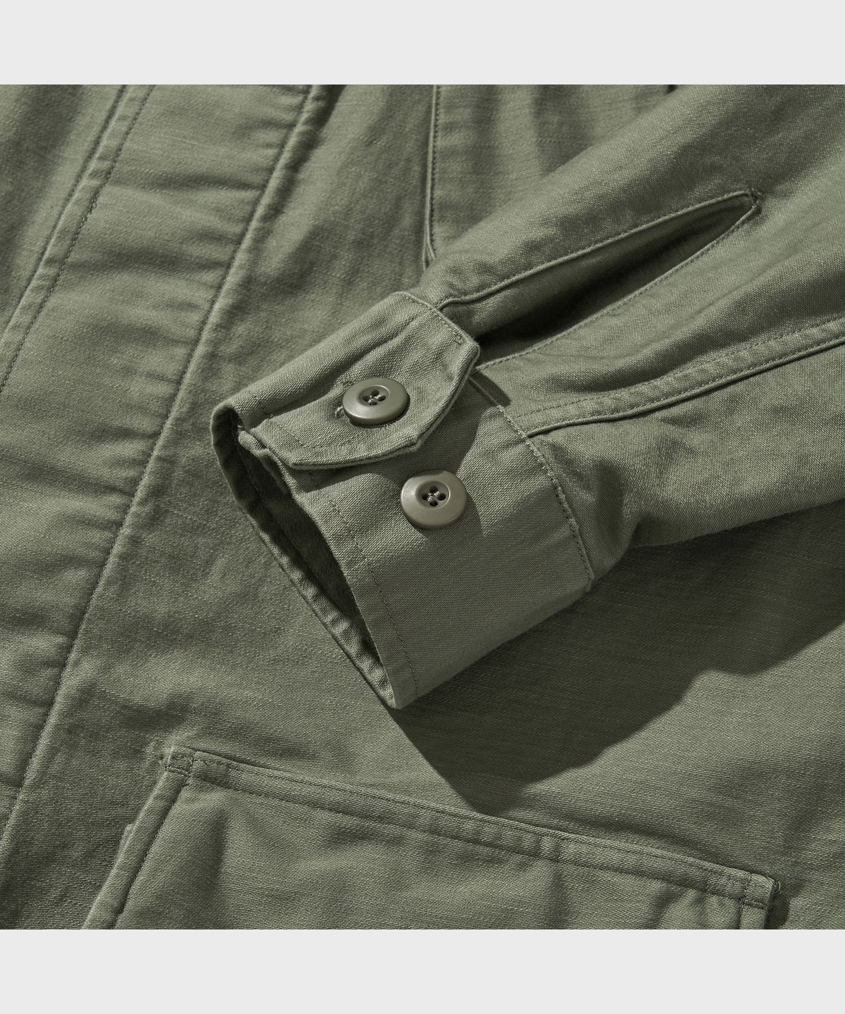 비디알(VDR) BACK SATEEN COTTON JUNGLE FATIGUE JACKET [Swamp Green]