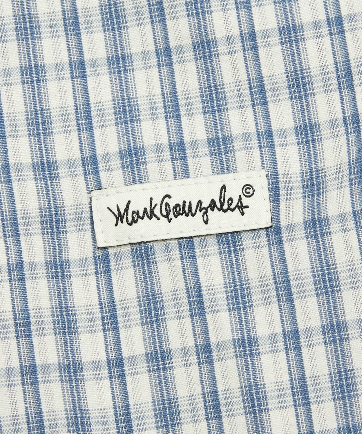 마크곤잘레스(MARK GONZALES) 체크 블루종 자켓 - SKY BLUE