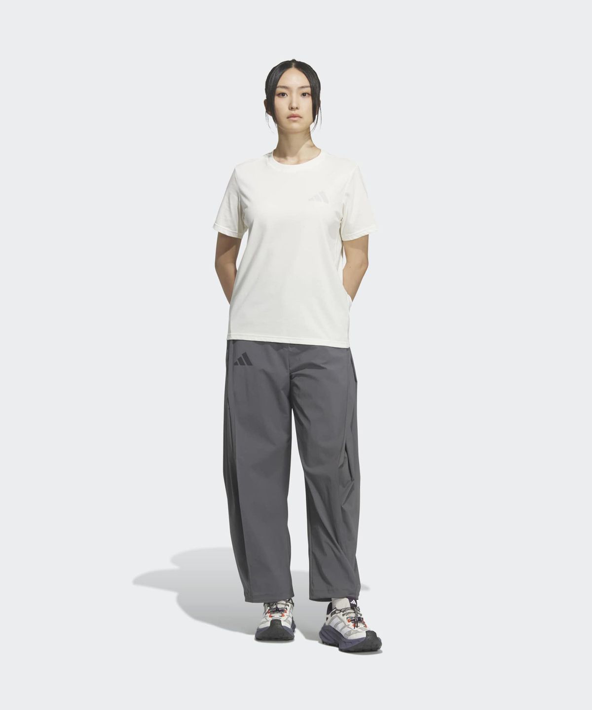 아디다스(ADIDAS) 테렉스 엑스플로릭 바람막이  지퍼 오프 팬츠 - 그래이 / KD4400