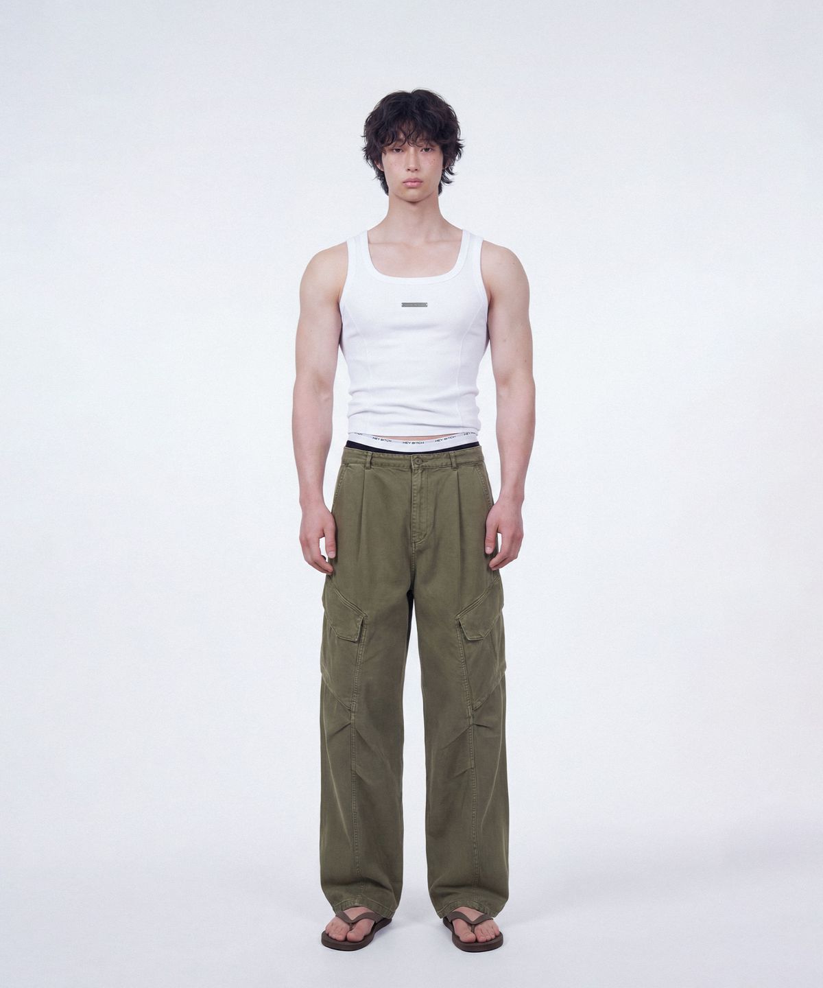 레코딩하우스(RECORDINGHOUSE) REC HARDWARE SLEEVELESS [WHITE]