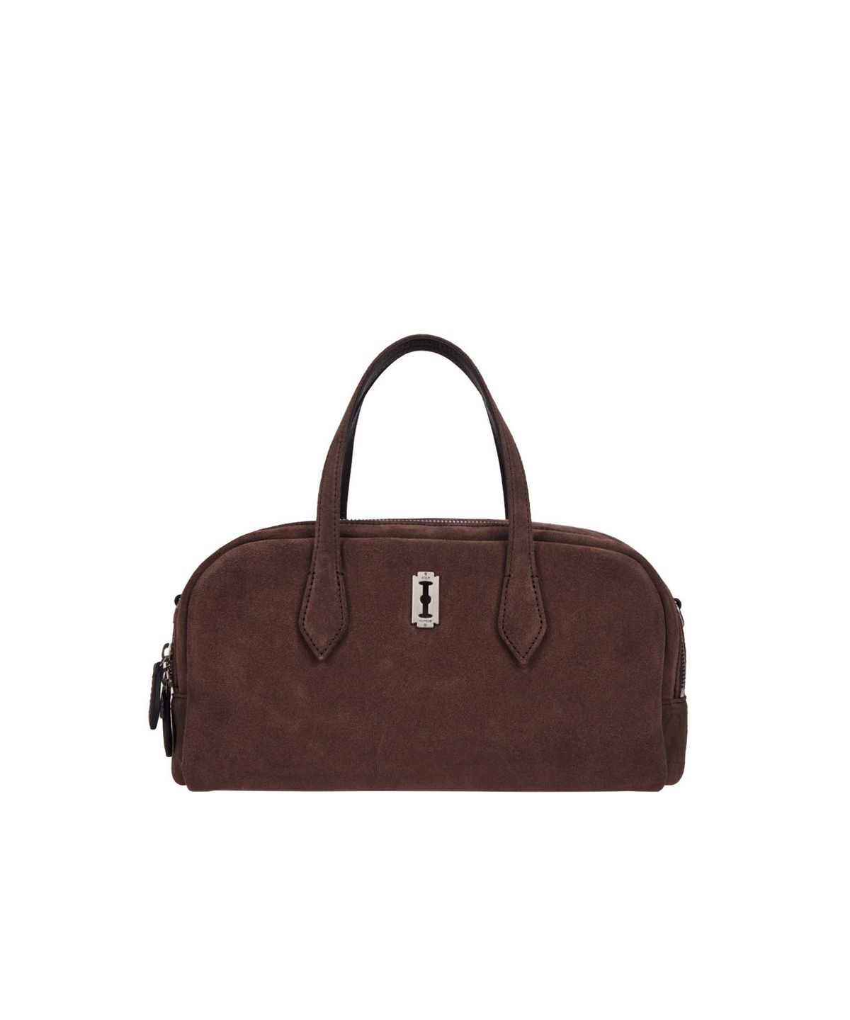 분크(VUNQUE) Halfmoon Two Block Suede Tote S (하프문 투 블럭 스웨이드 토트 스몰) Rum Brown