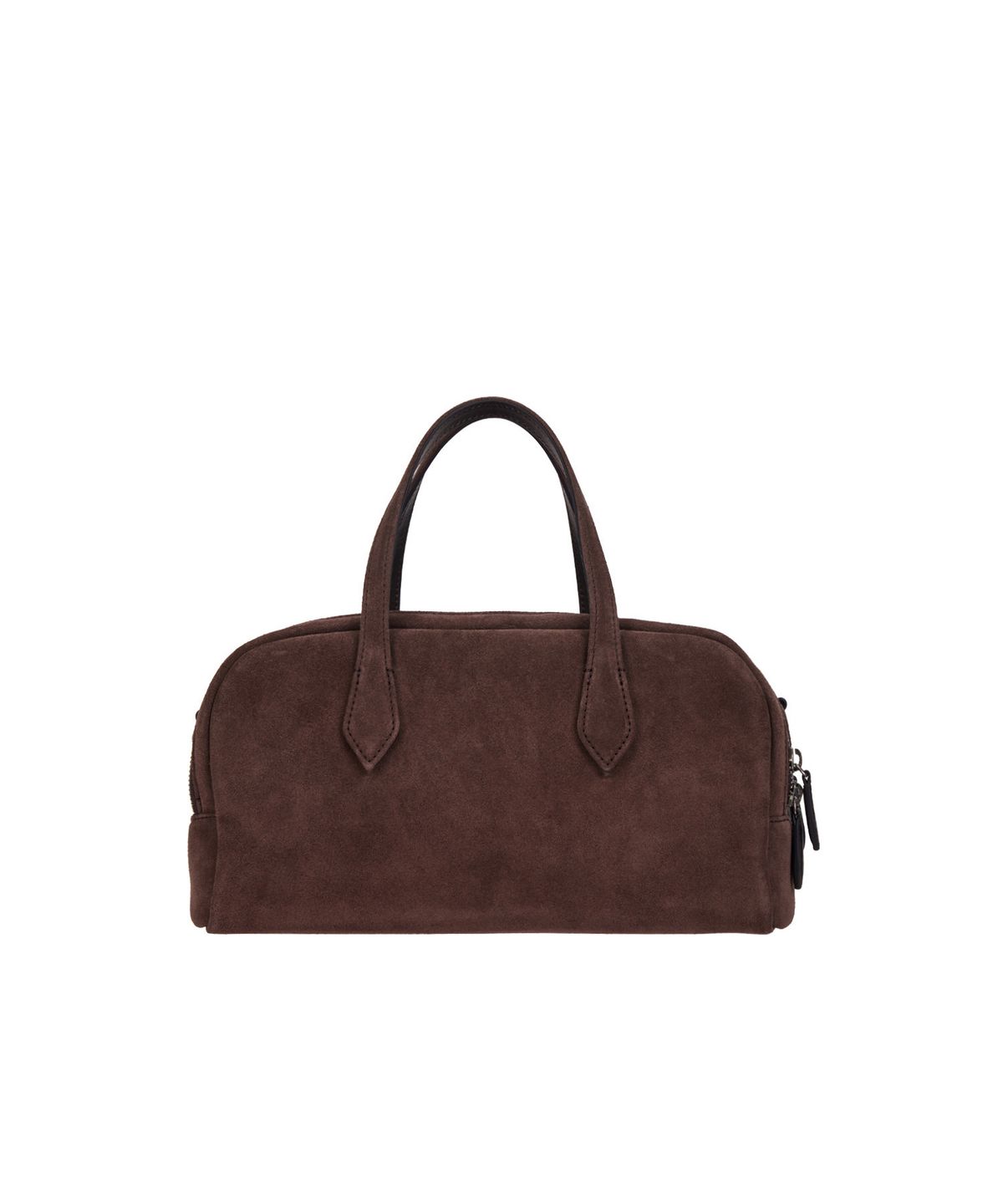 분크(VUNQUE) Halfmoon Two Block Suede Tote S (하프문 투 블럭 스웨이드 토트 스몰) Rum Brown