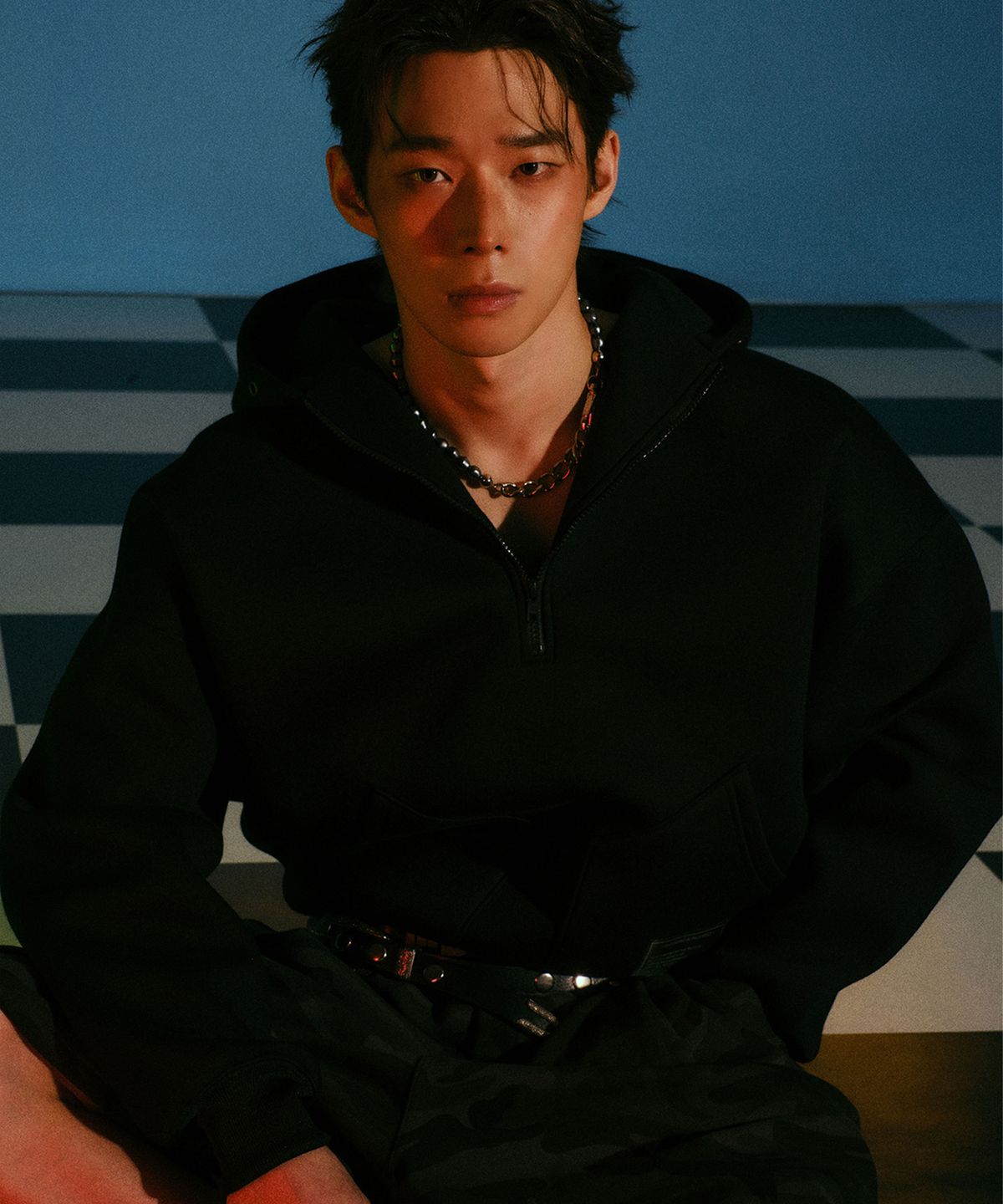 레코딩하우스(RECORDINGHOUSE) REC NEO HOODIE [BLACK]