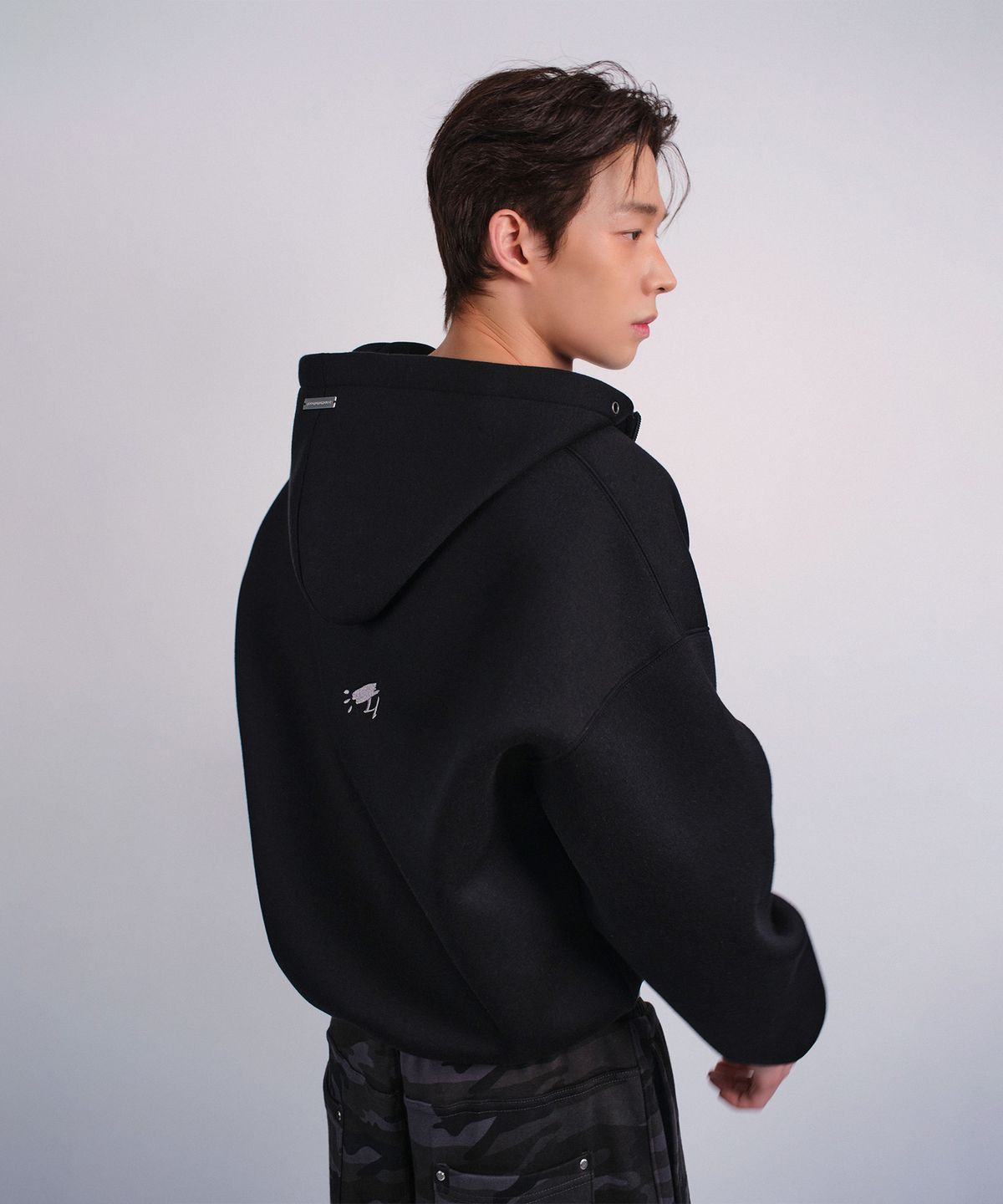 레코딩하우스(RECORDINGHOUSE) REC NEO HOODIE [BLACK]