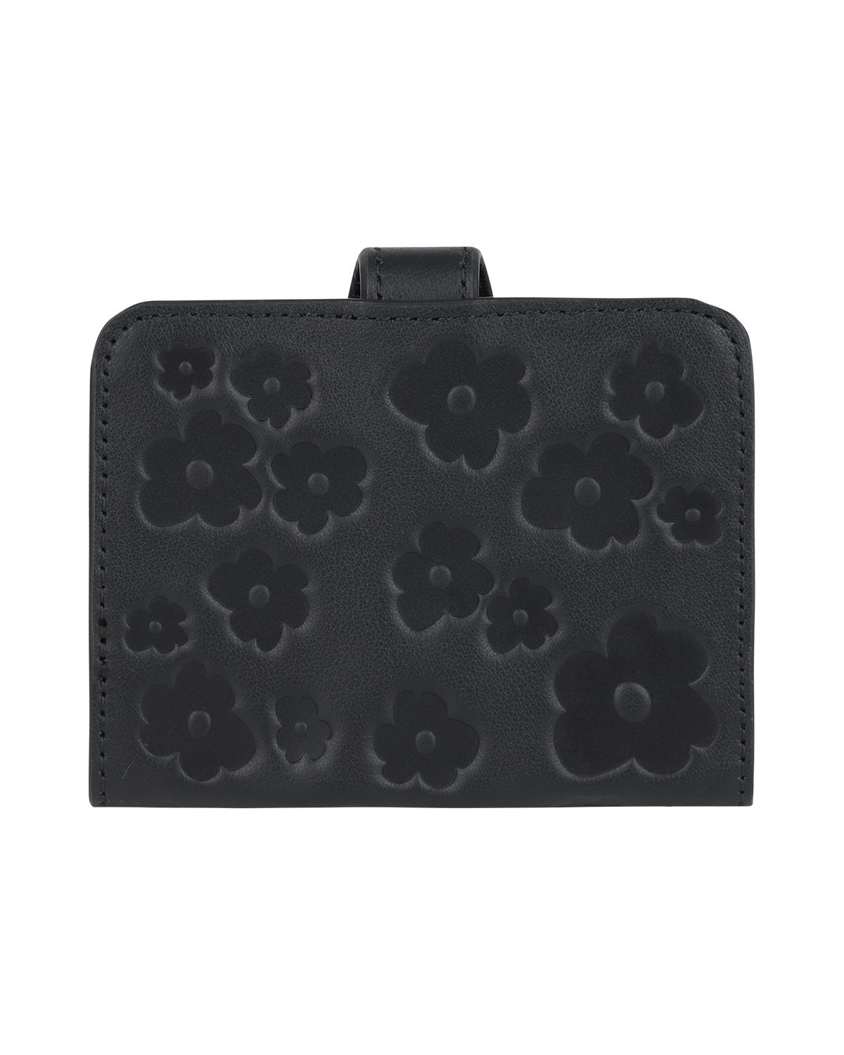 더뮤지엄비지터(THEMUSEUMVISITOR) FLOWER ACCORDIAN WALLET (BLACK)