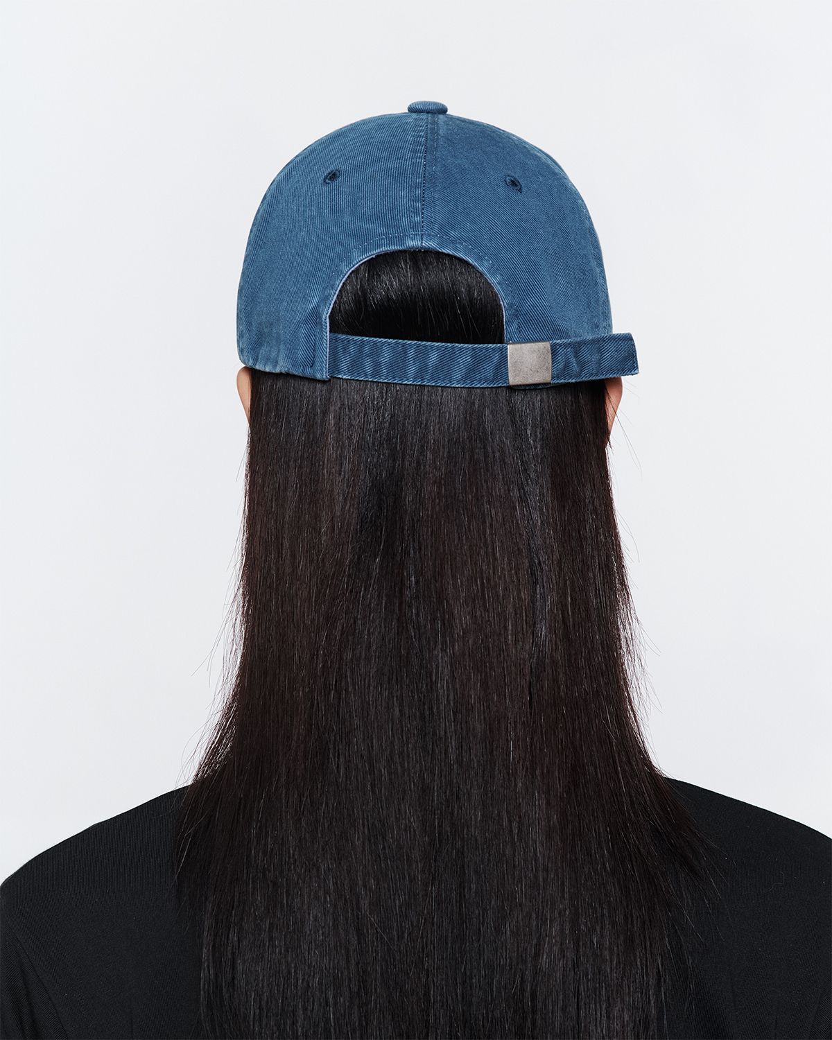 더뮤지엄비지터(THEMUSEUMVISITOR) ART PATCHWORK DYED BALL CAP (BLUE)