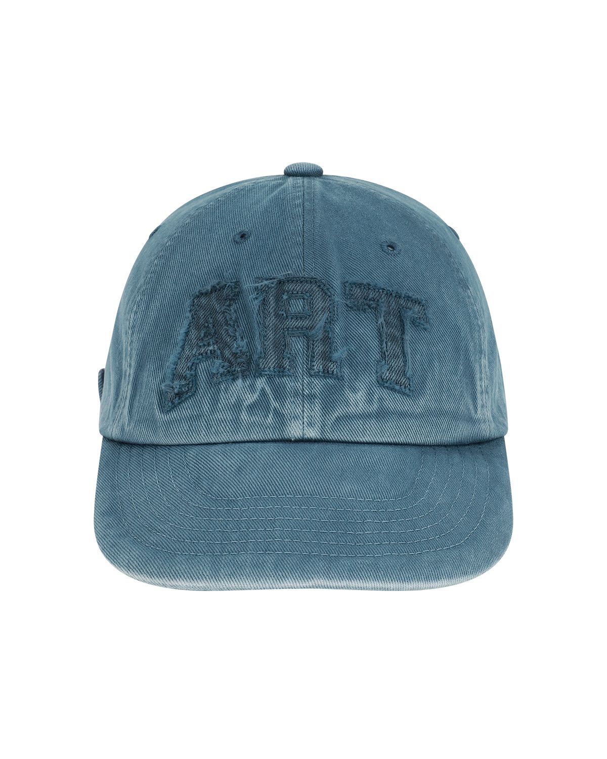 더뮤지엄비지터(THEMUSEUMVISITOR) ART PATCHWORK DYED BALL CAP (BLUE)