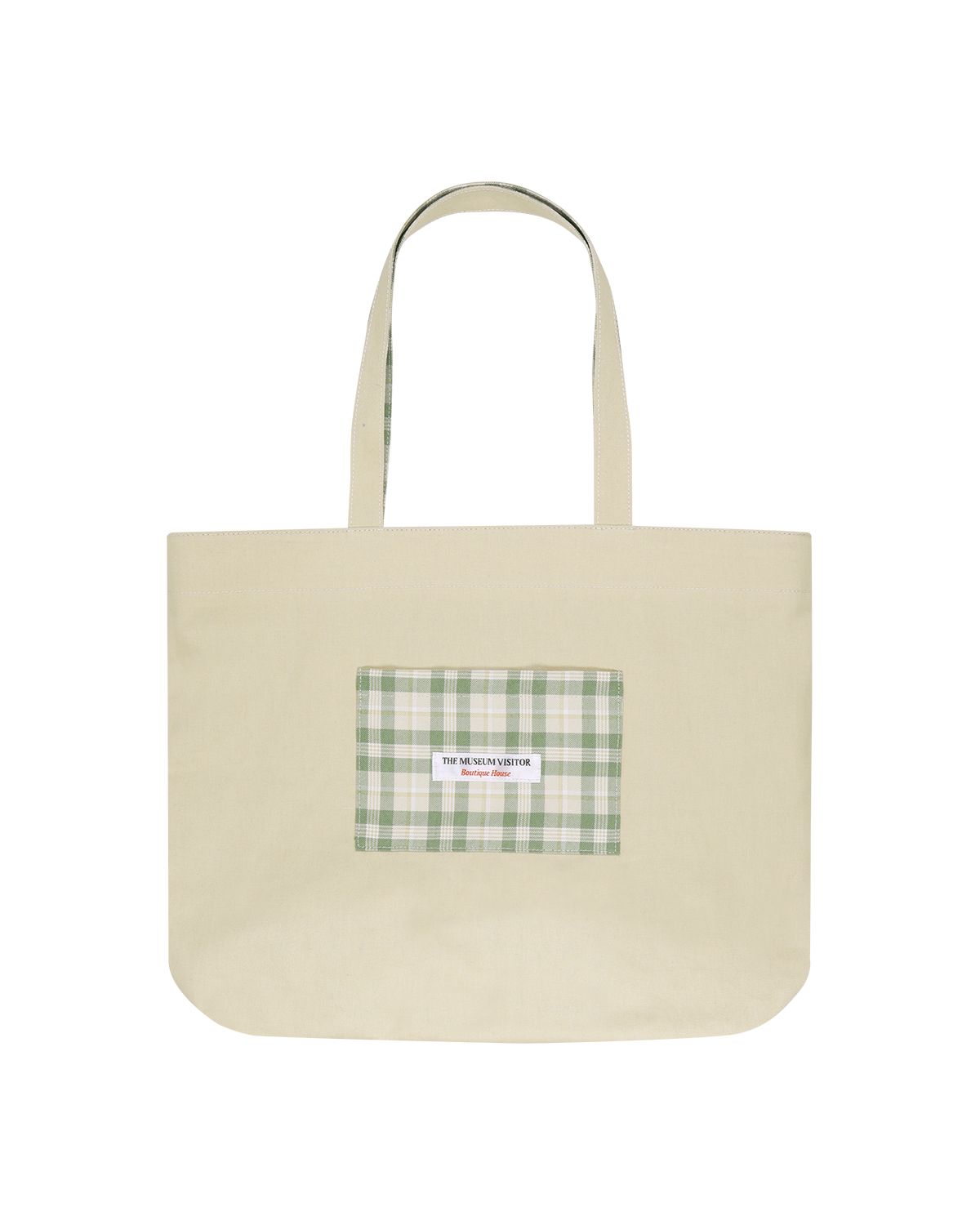 더뮤지엄비지터(THEMUSEUMVISITOR) REVERSIBLE LOGO ECO BAG (GREEN)