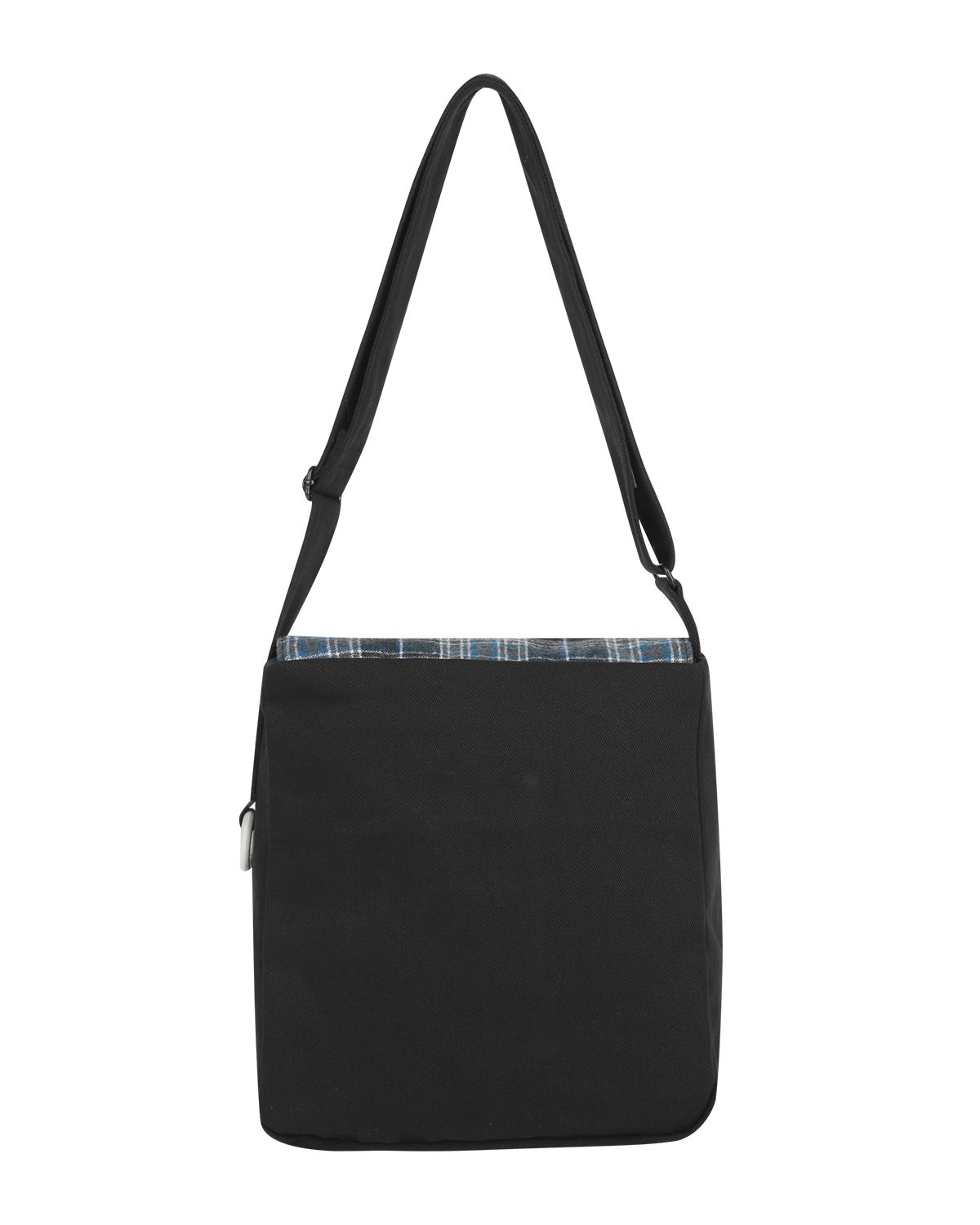 더뮤지엄비지터(THEMUSEUMVISITOR) PATCH ARTWORK TOGGLE MINI CROSS BAG (BLACK)