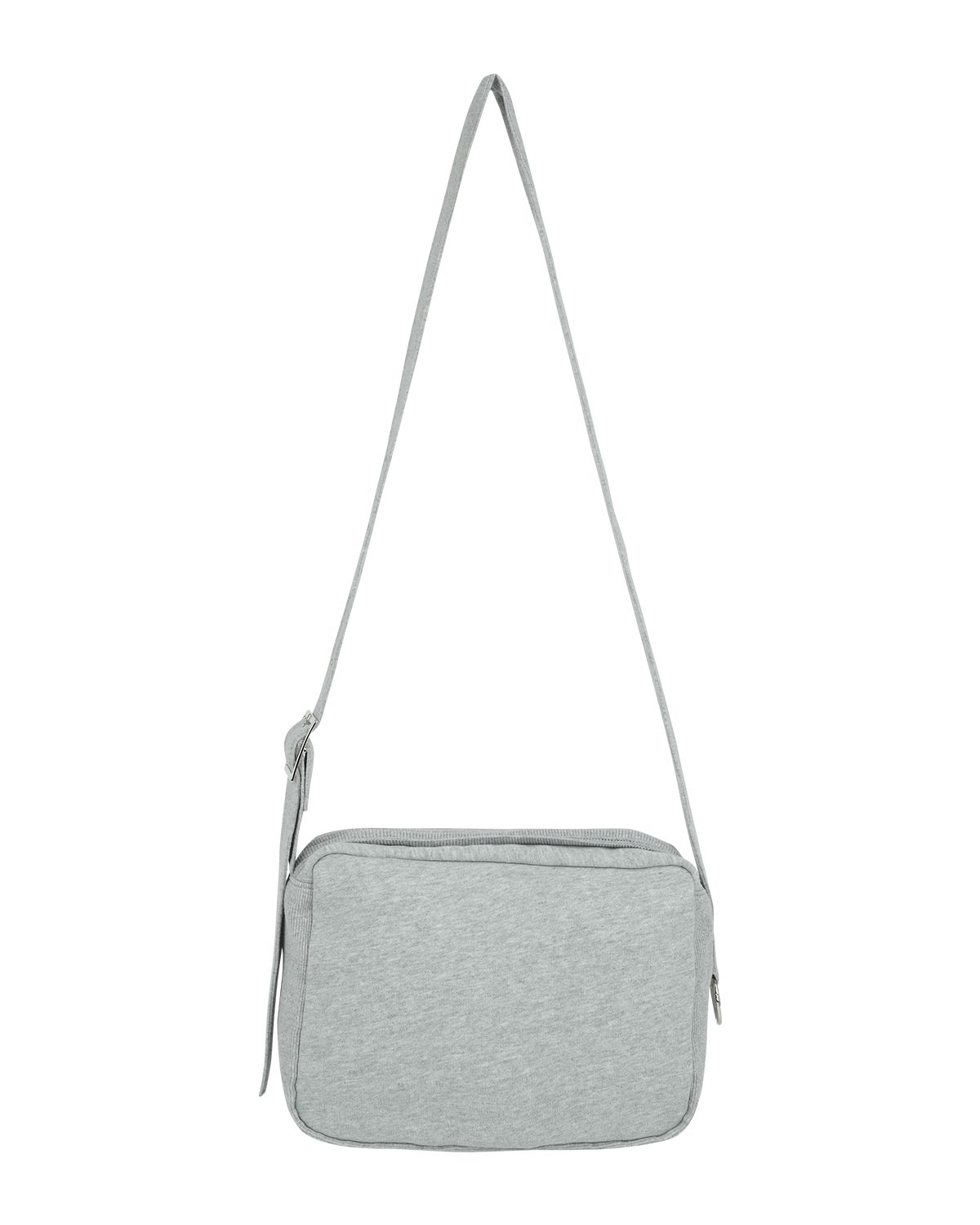 더뮤지엄비지터(THEMUSEUMVISITOR) KANGAROO POCKET MINI CROSS BAG (MELANGE GREY)
