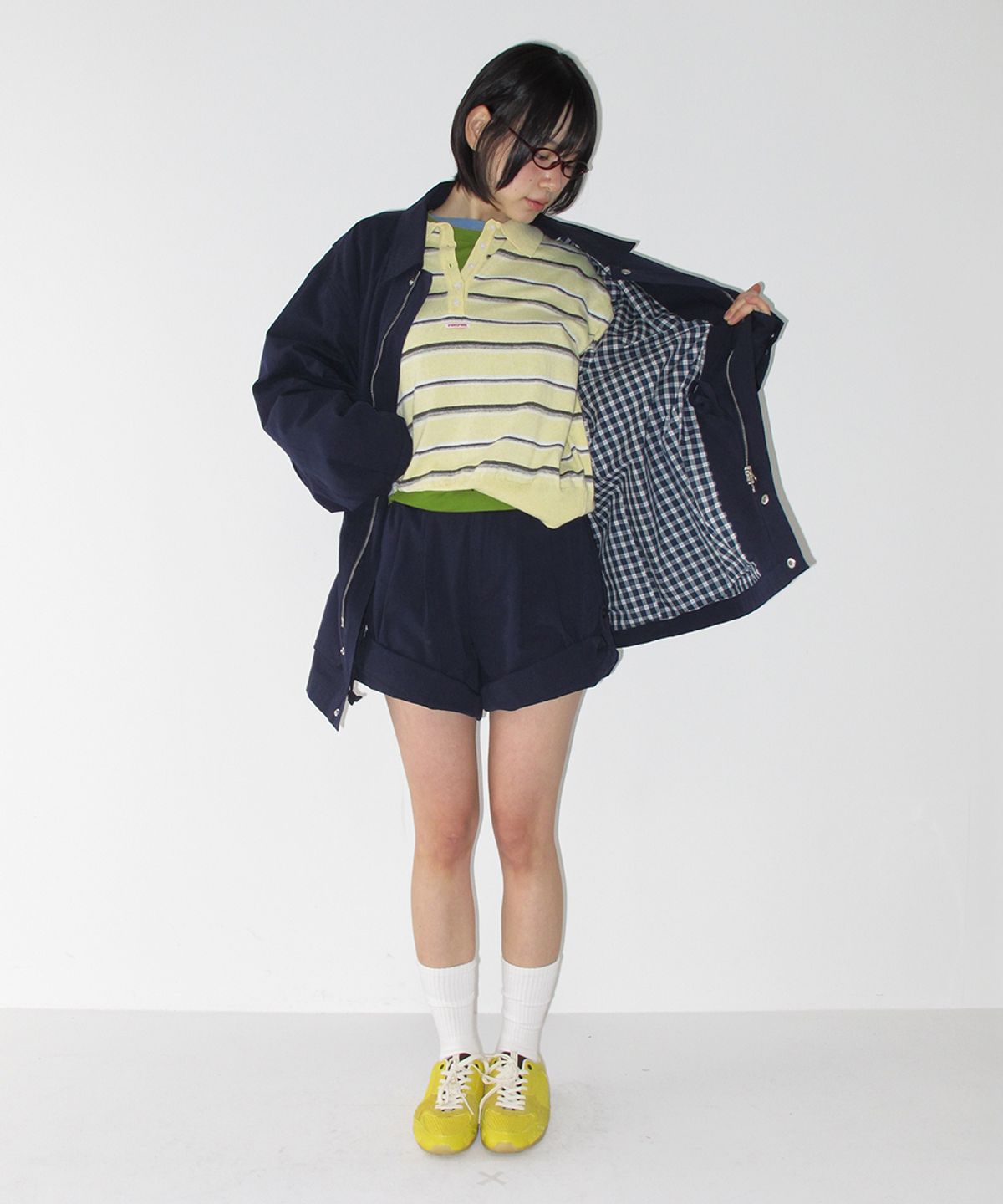 론론(RONRON) LOOSE FIT WORK FIELD JACKET NAVY