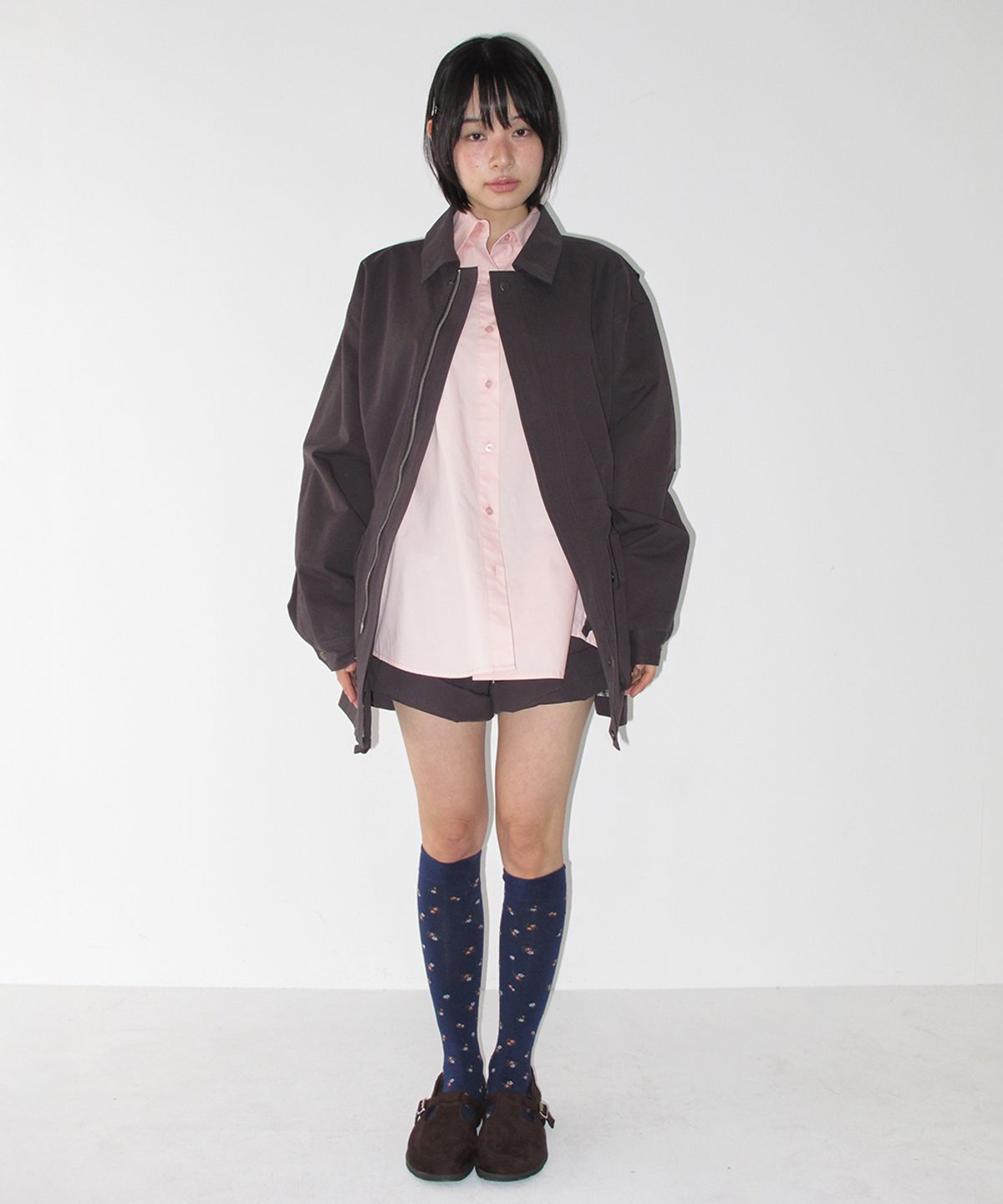 론론(RONRON) LOOSE FIT WORK FIELD JACKET CHARCOAL