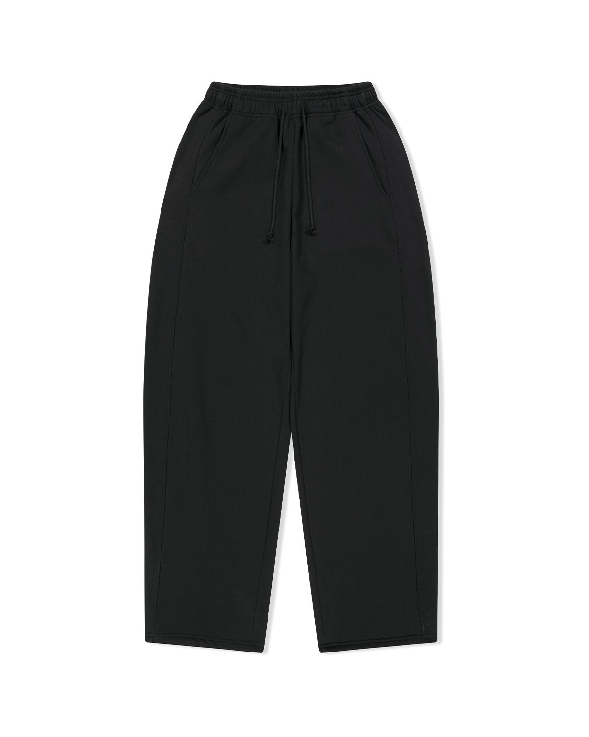 더뮤지엄비지터(THEMUSEUMVISITOR) PATCH ARTWORK SWEAT PANTS (BLACK)