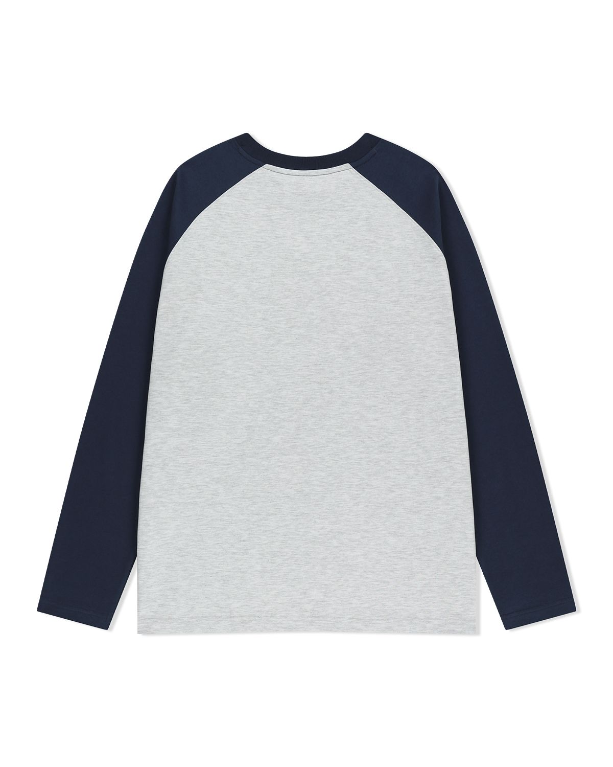 더뮤지엄비지터(THEMUSEUMVISITOR) HEART SPRAY PRINTED RAGLAN LONG SLEEVE (NAVY)