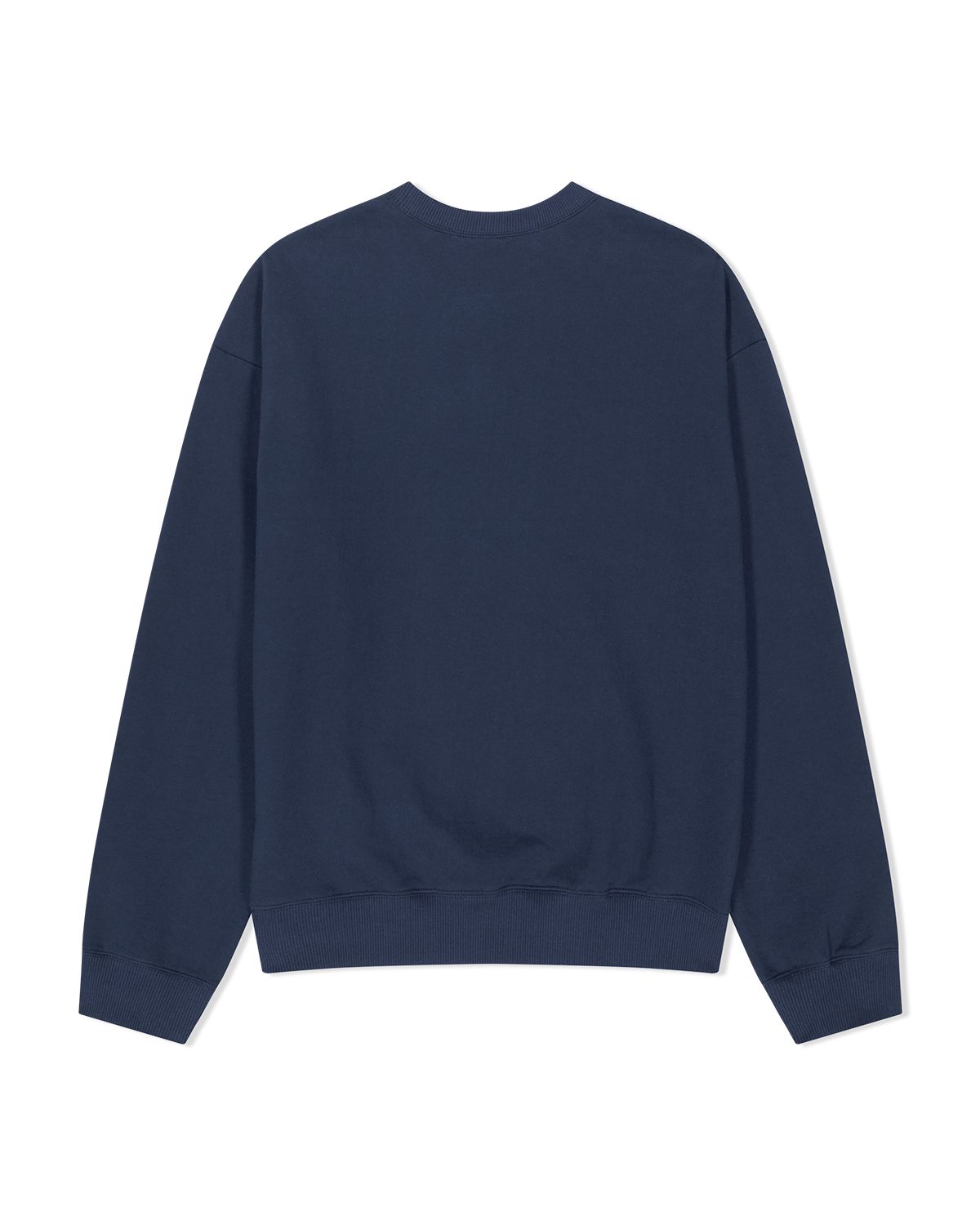 더뮤지엄비지터(THEMUSEUMVISITOR) TYPOGRPHIC ARTWORK SWEATSHIRT (NAVY)